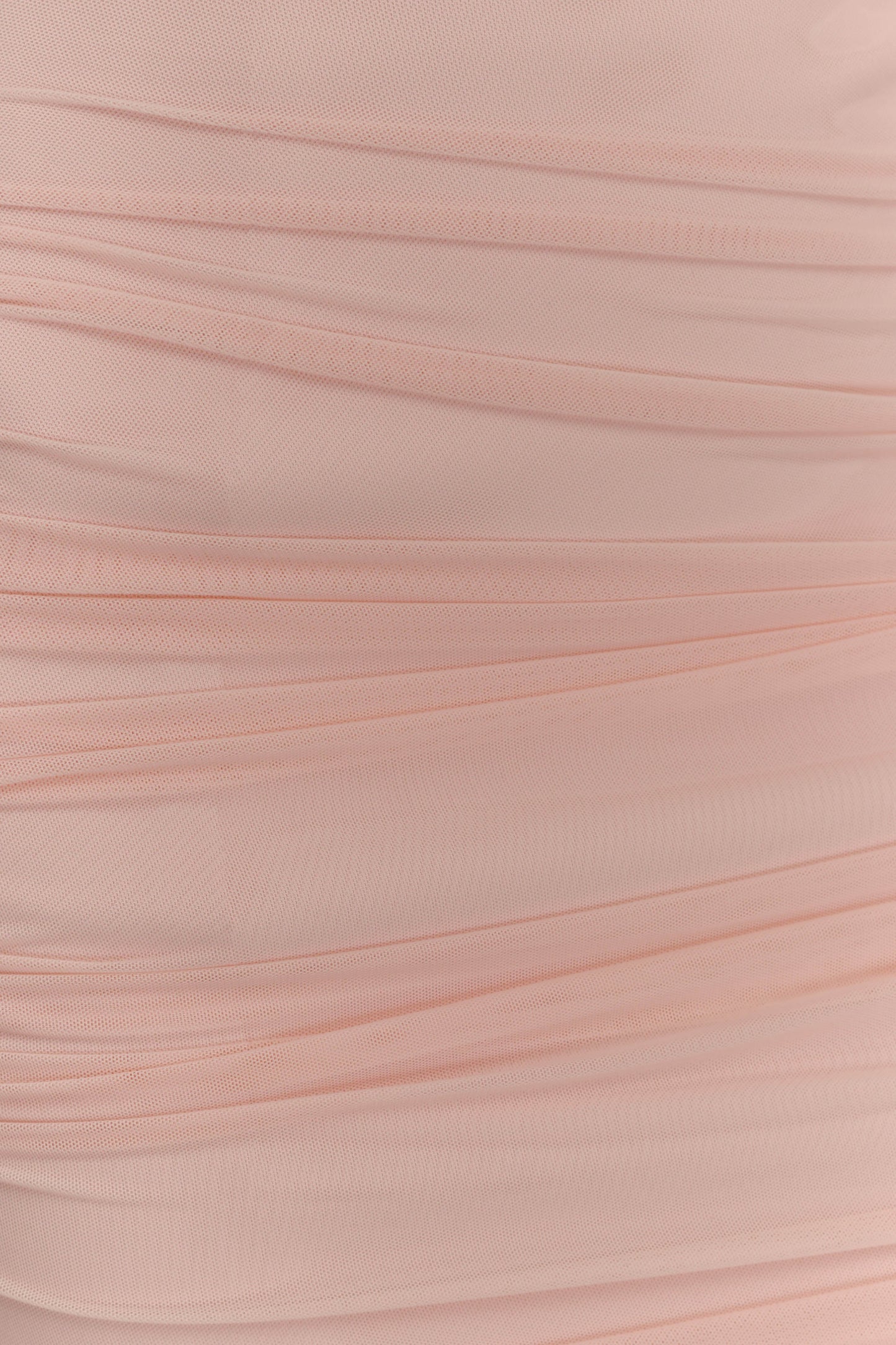 Jianna Strapless Mesh Mini Dress - Powder Pink