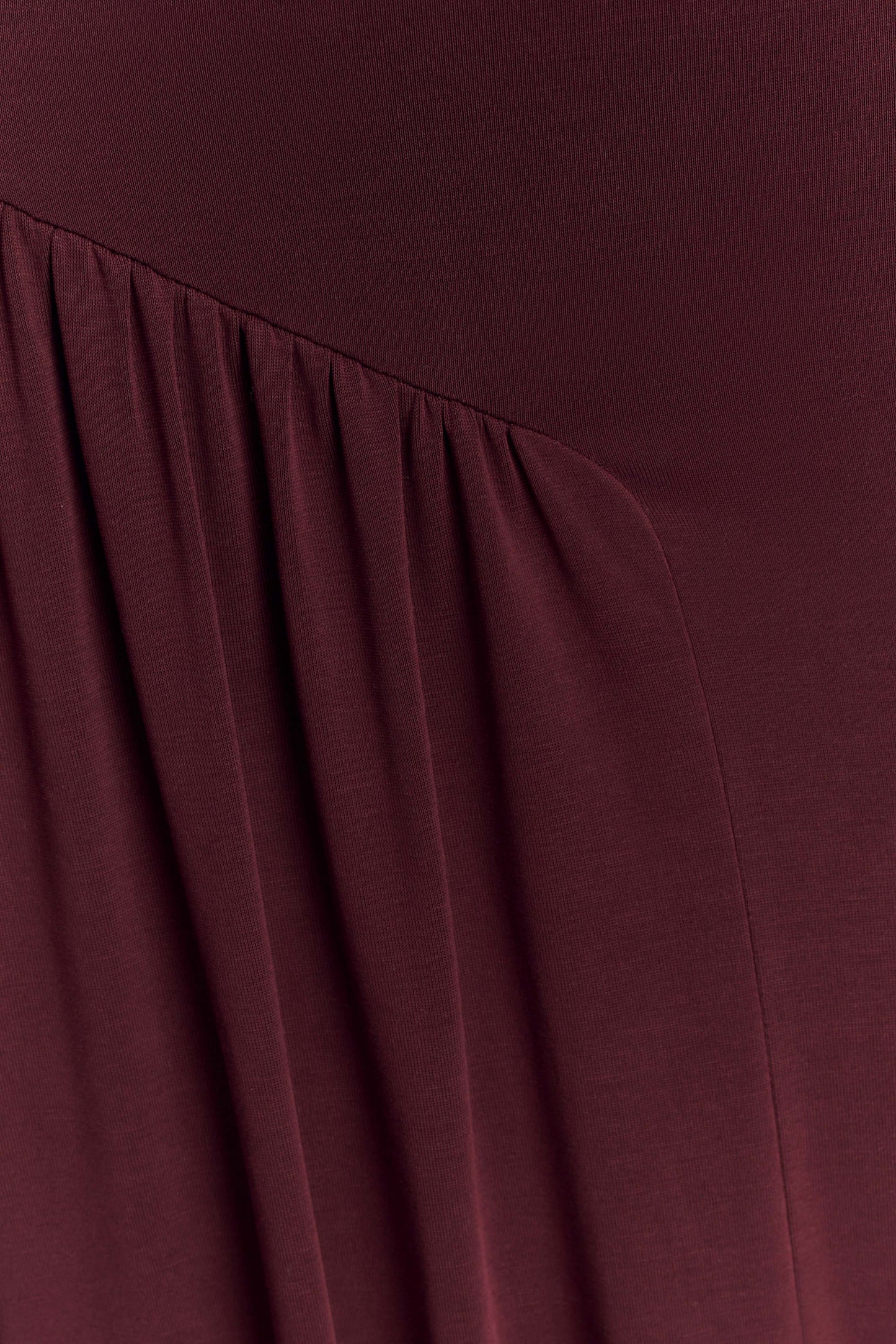 Yelena Ruched Halter Maxi Dress - Mahogany