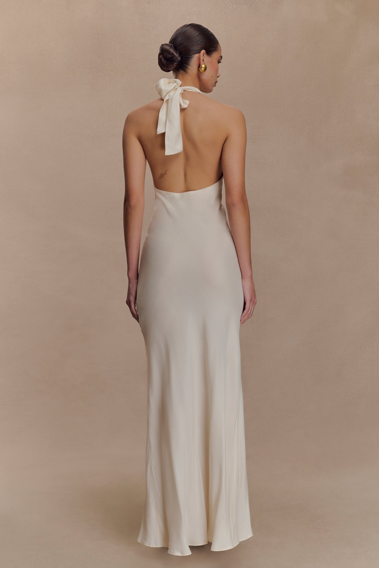 Louisiana Halter Maxi Dress - Ivory