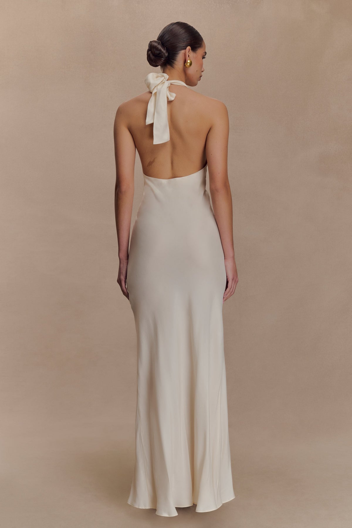 Louisiana Halter Maxi Dress - Ivory