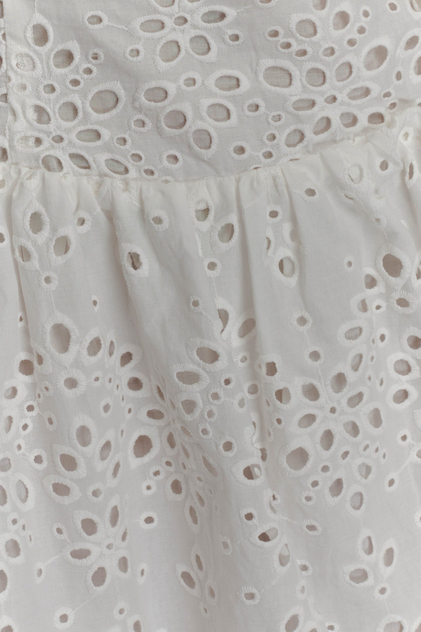 Carlina Broderie Mini Dress - White