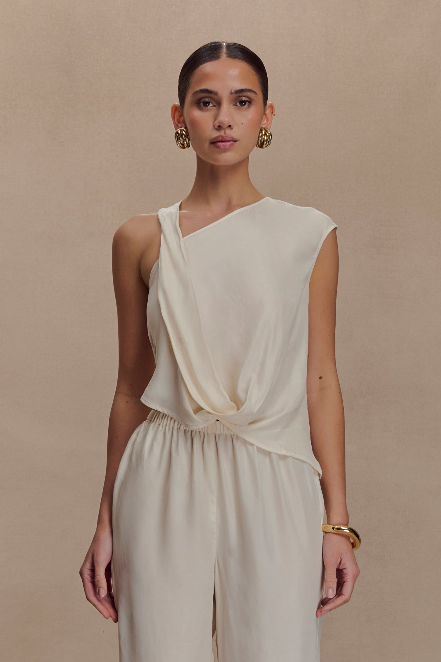 Violeta Asymmetric Top - Ivory