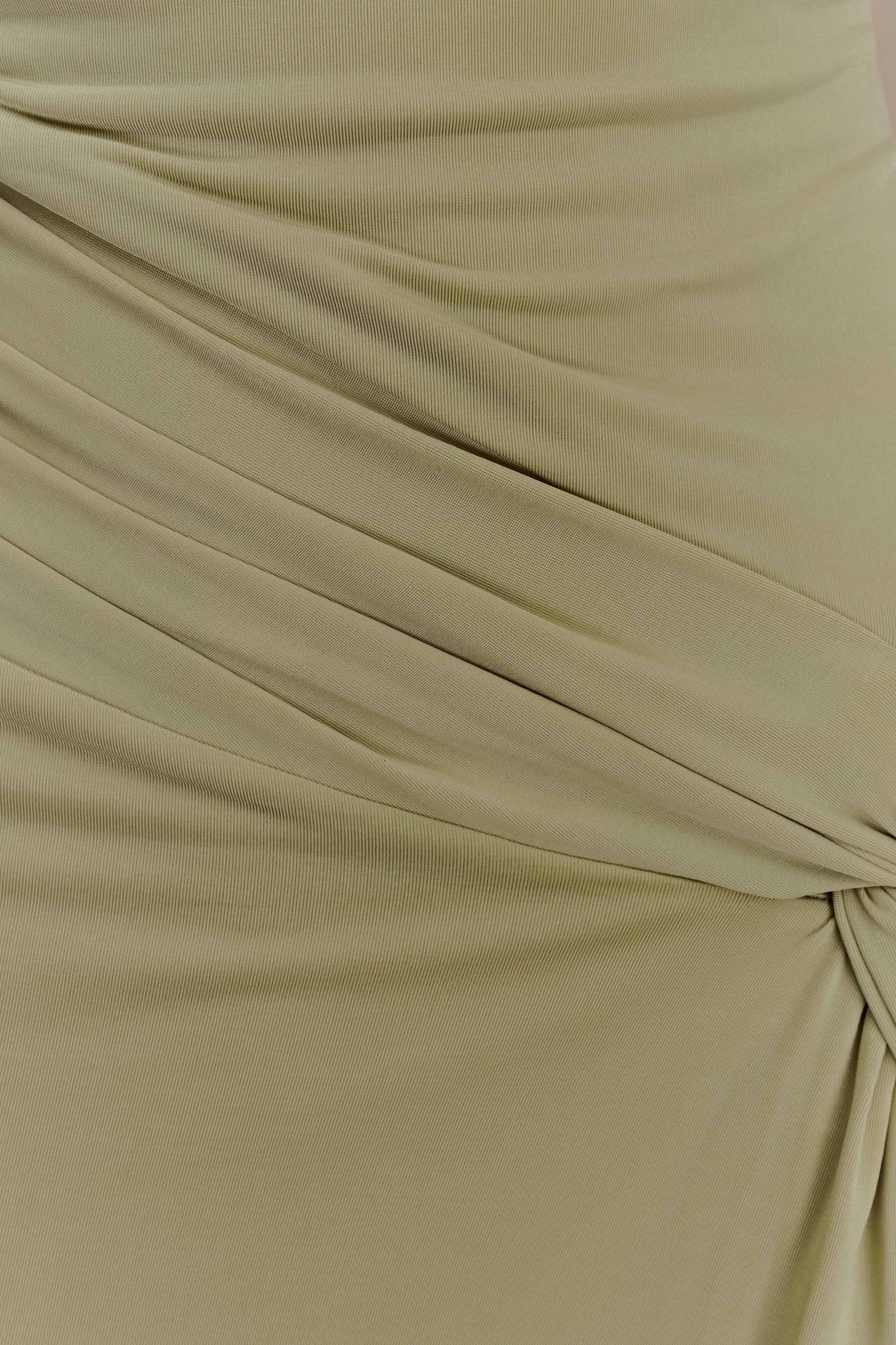 Deanna Long Sleeve Gathered Maxi Dress - Sage