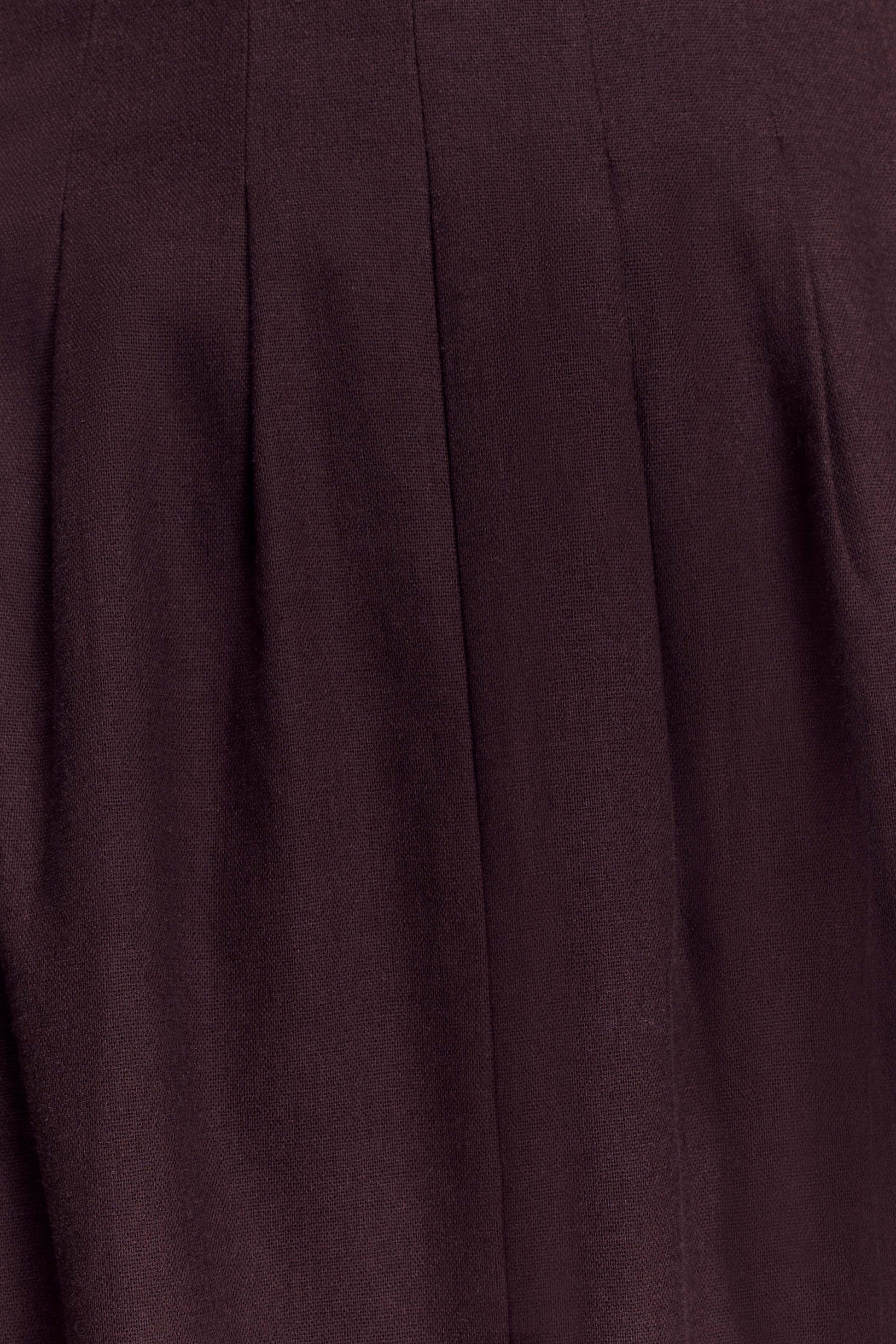 Aysha Buttoned Linen Midi Dress - Chocolate #4