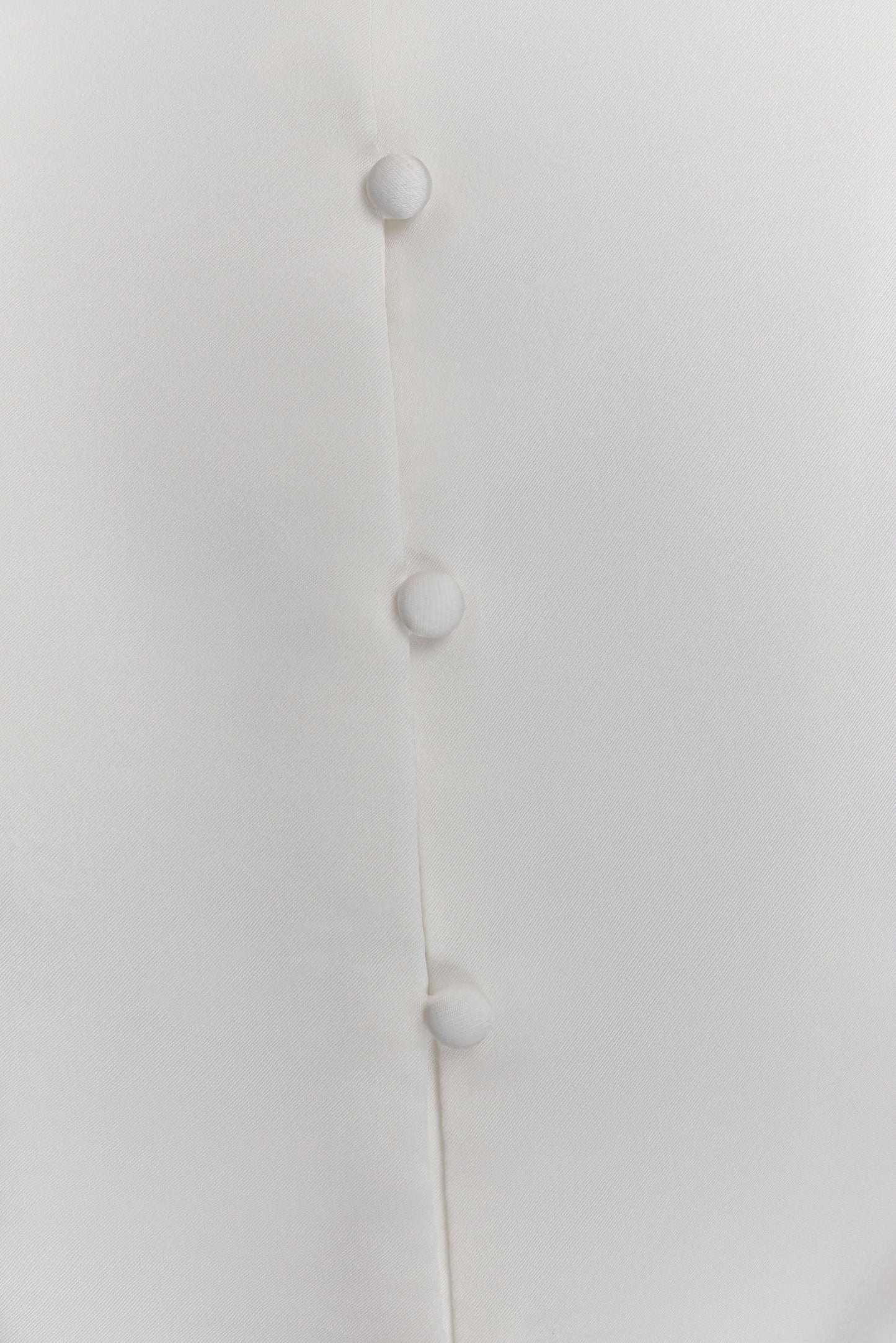 Anne Short Sleeve Satin Top - White