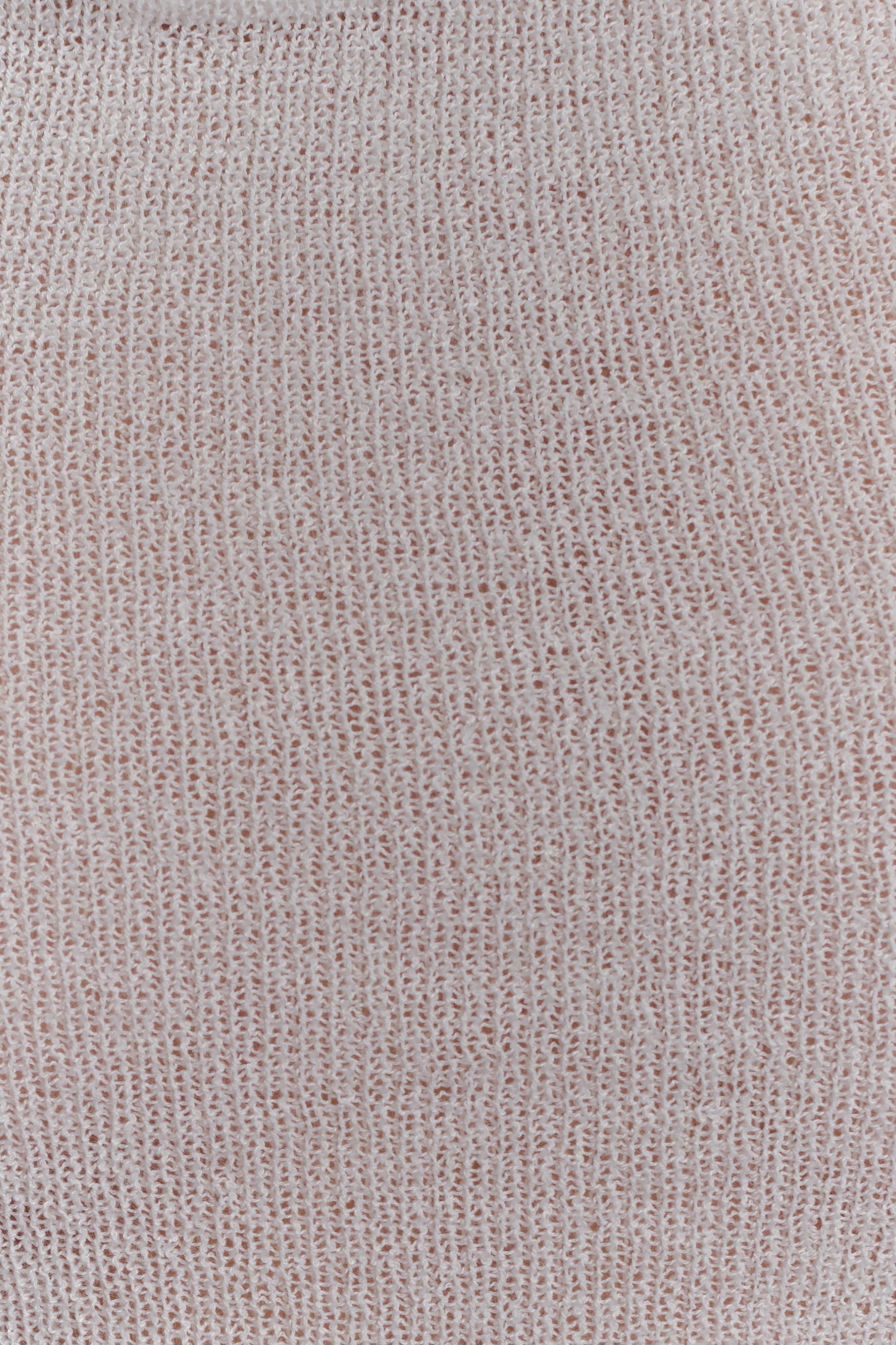 Elowen Knit Cowl Long Sleeve Top - White #6