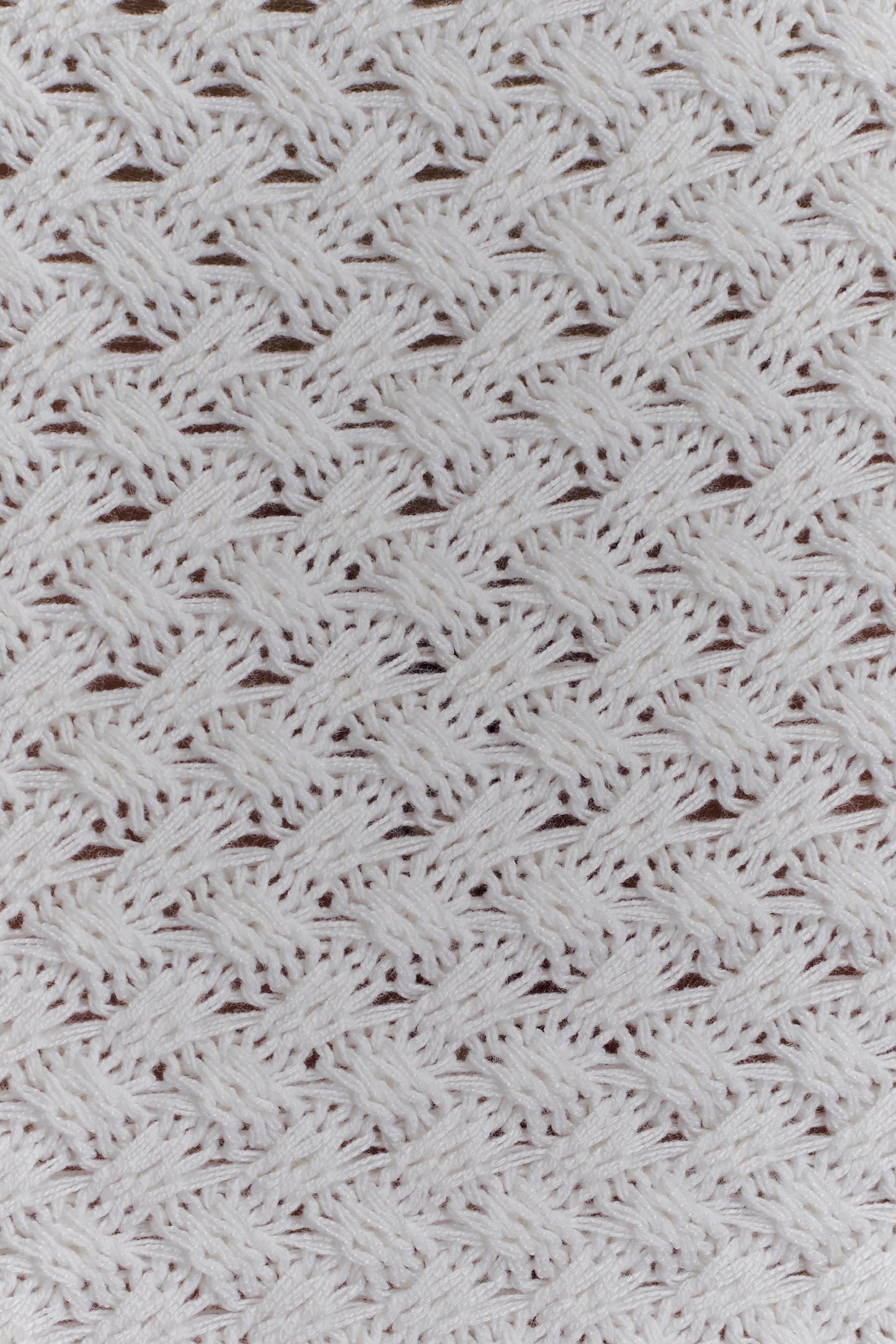 Terrymae Crochet Mini Skirt - White