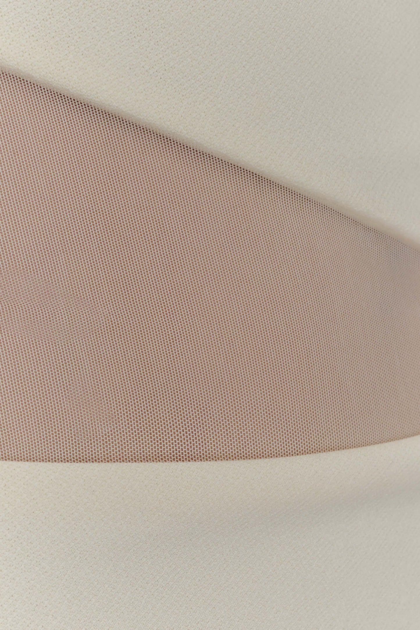 Vashti Cut Out Mesh Maxi Dress - Ivory