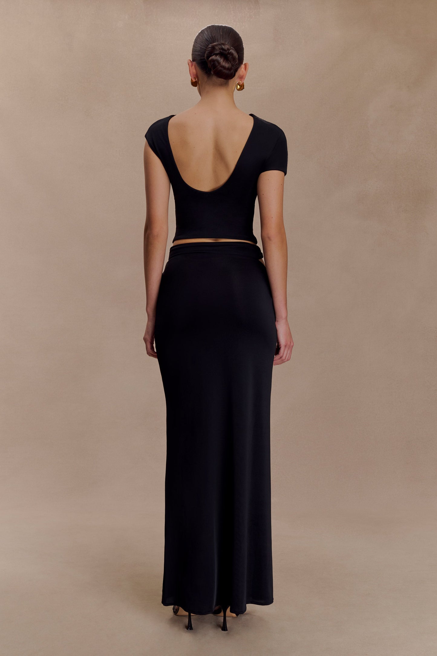 Haven Slinky Twist Top - Black