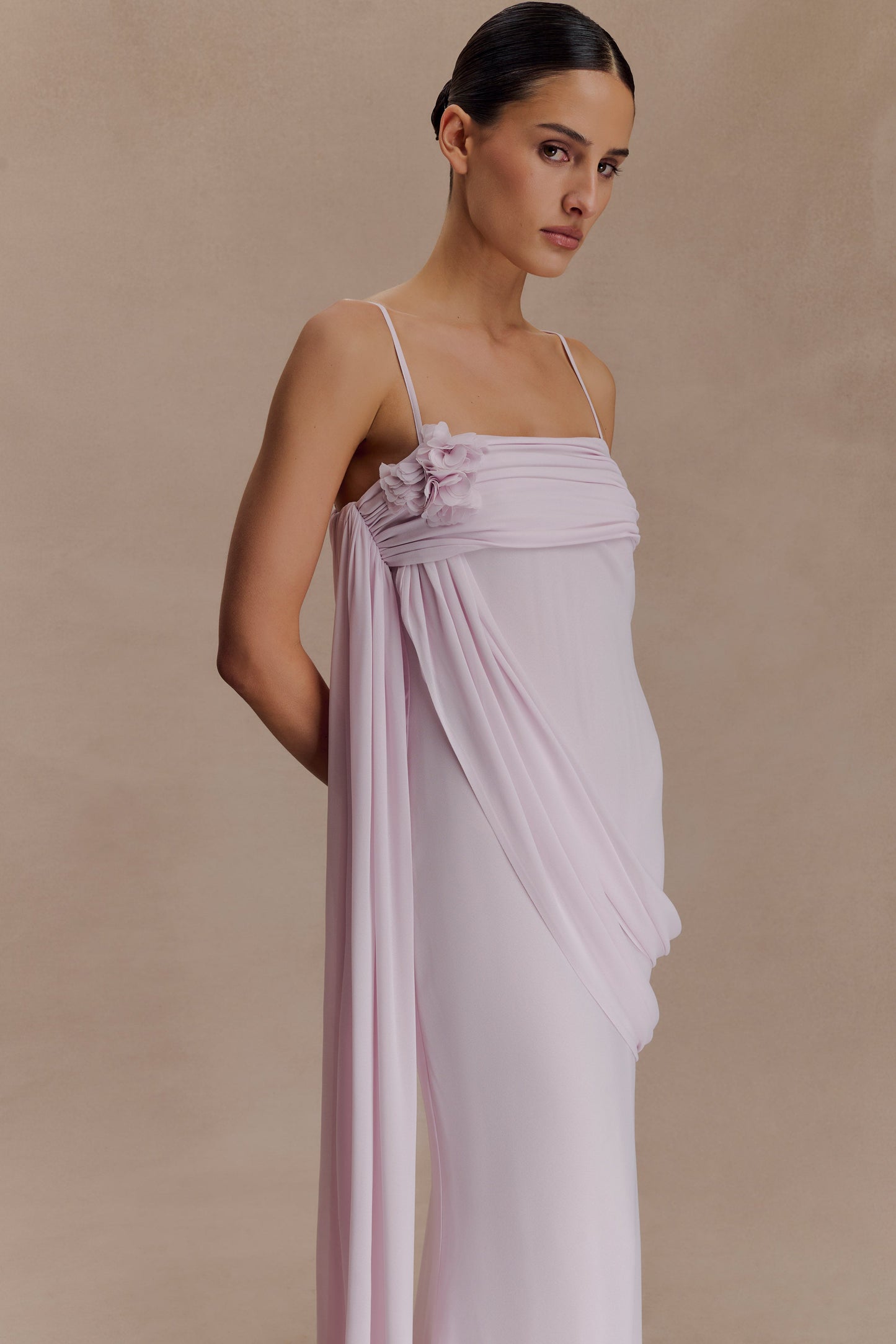 Leena Chiffon Maxi Dress - Light Lilac