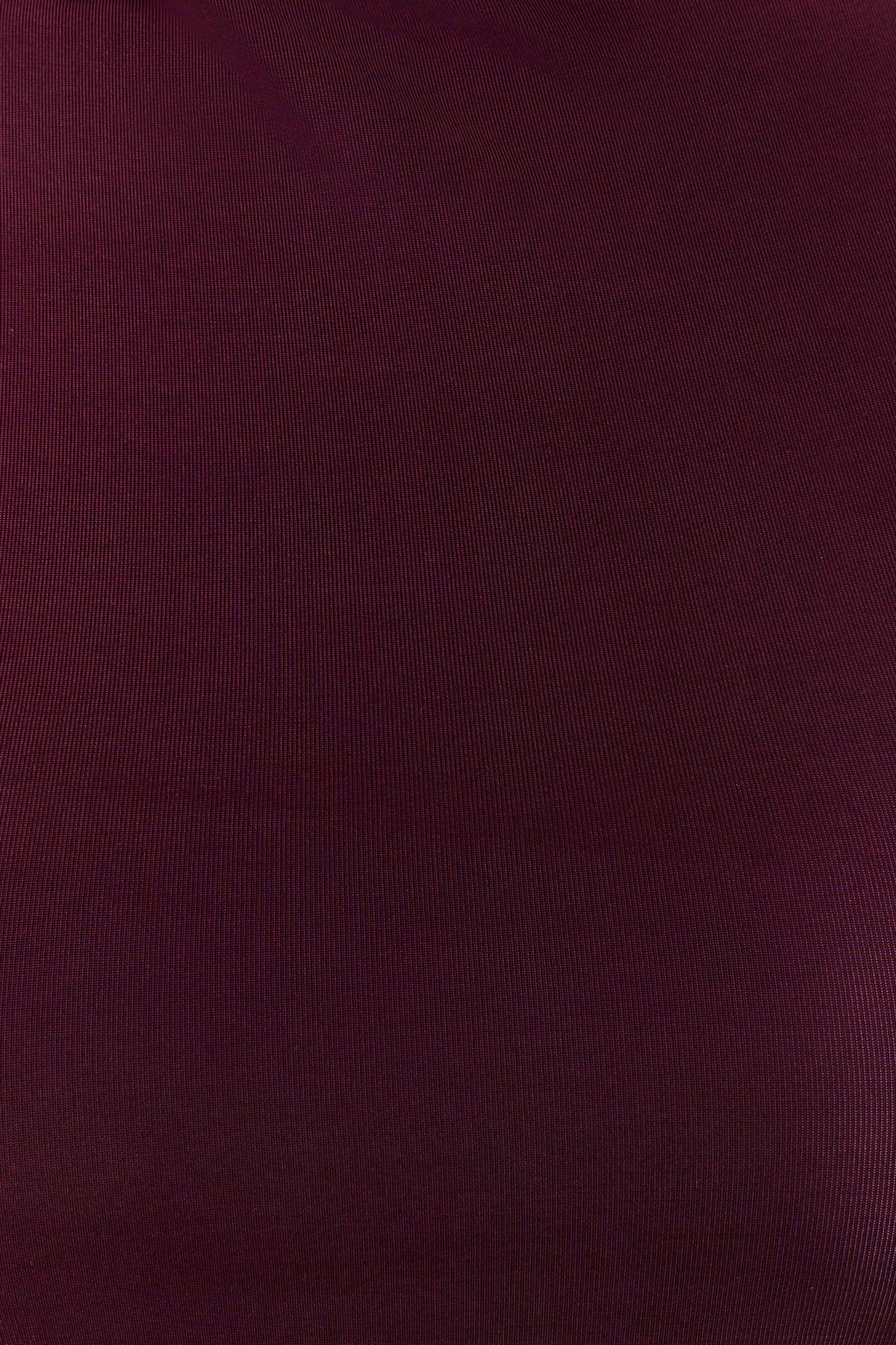 Hadleigh Sleeveless Slinky Top - Burgundy