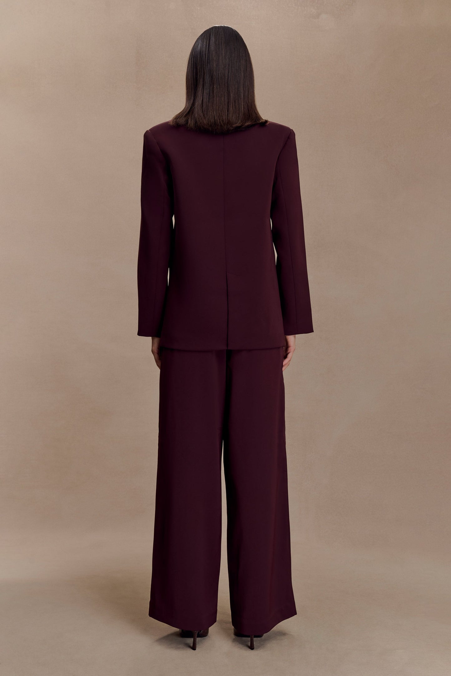 Mateo Oversized Blazer - Mahogany