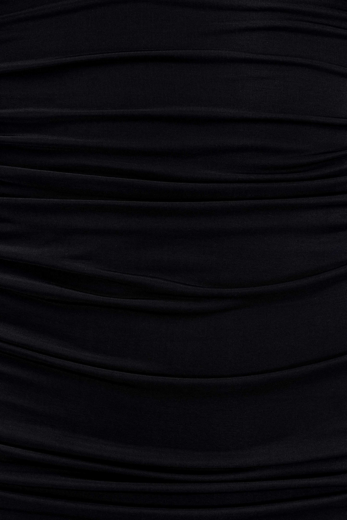 Hayden Long Sleeve Plunge Mini Dress - Black