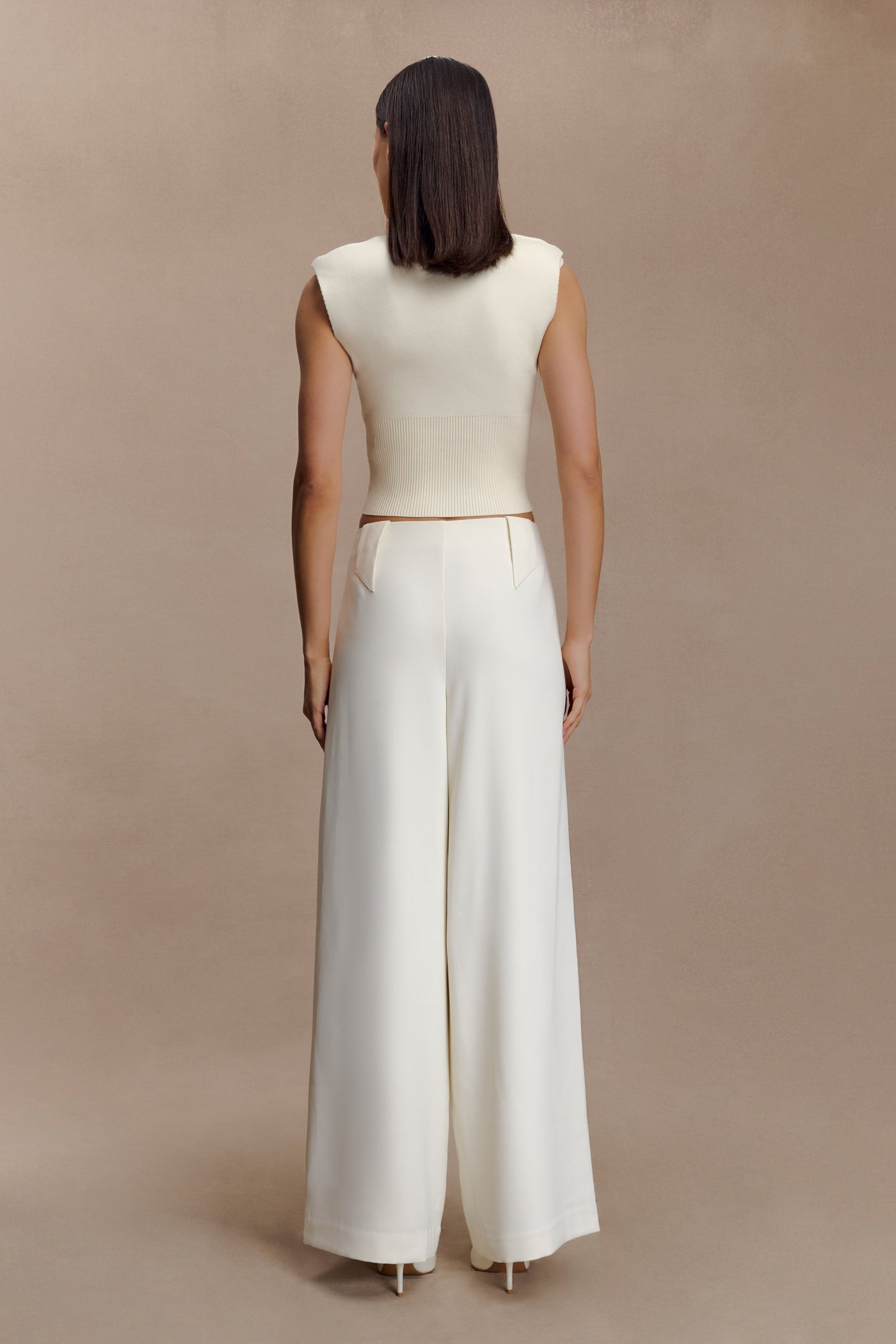 Sharpay Sleeveless Knit Top - Ivory