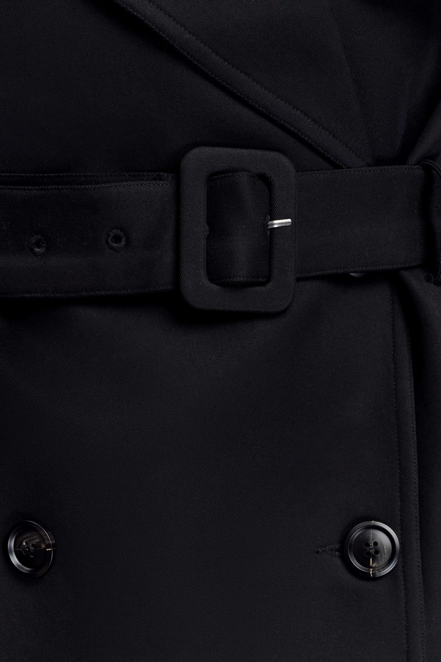 Alden Short Trench Jacket - Black