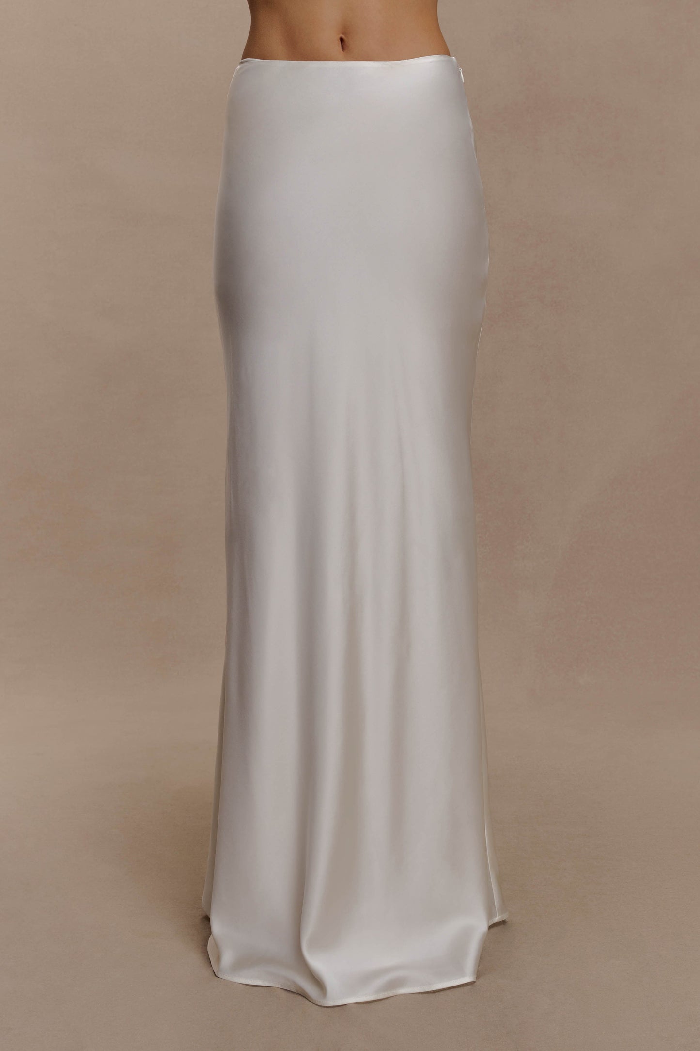 Sabrina Silk Blend Maxi Skirt - Ivory