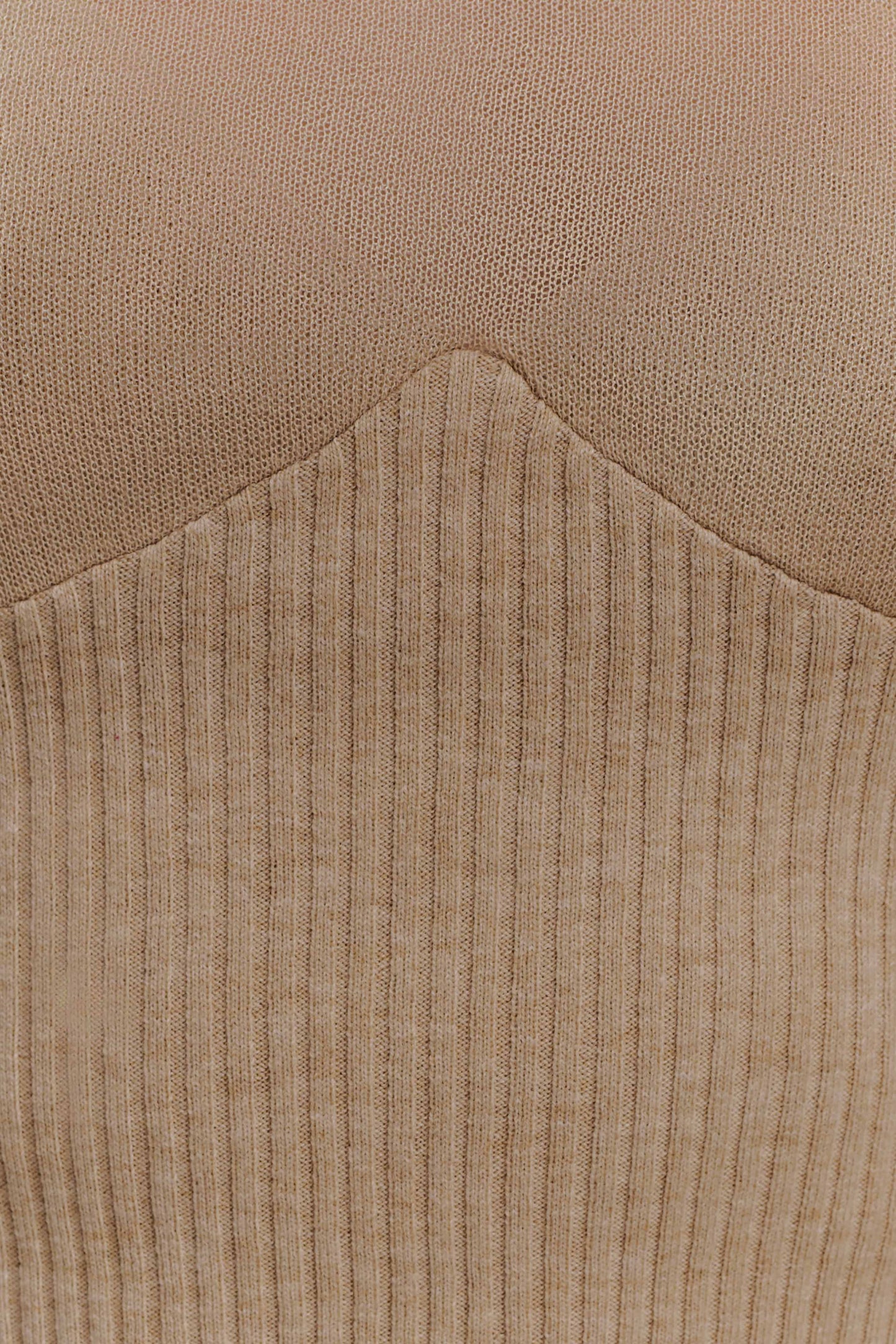 Brionee Silk Blend Knit Top - Sand