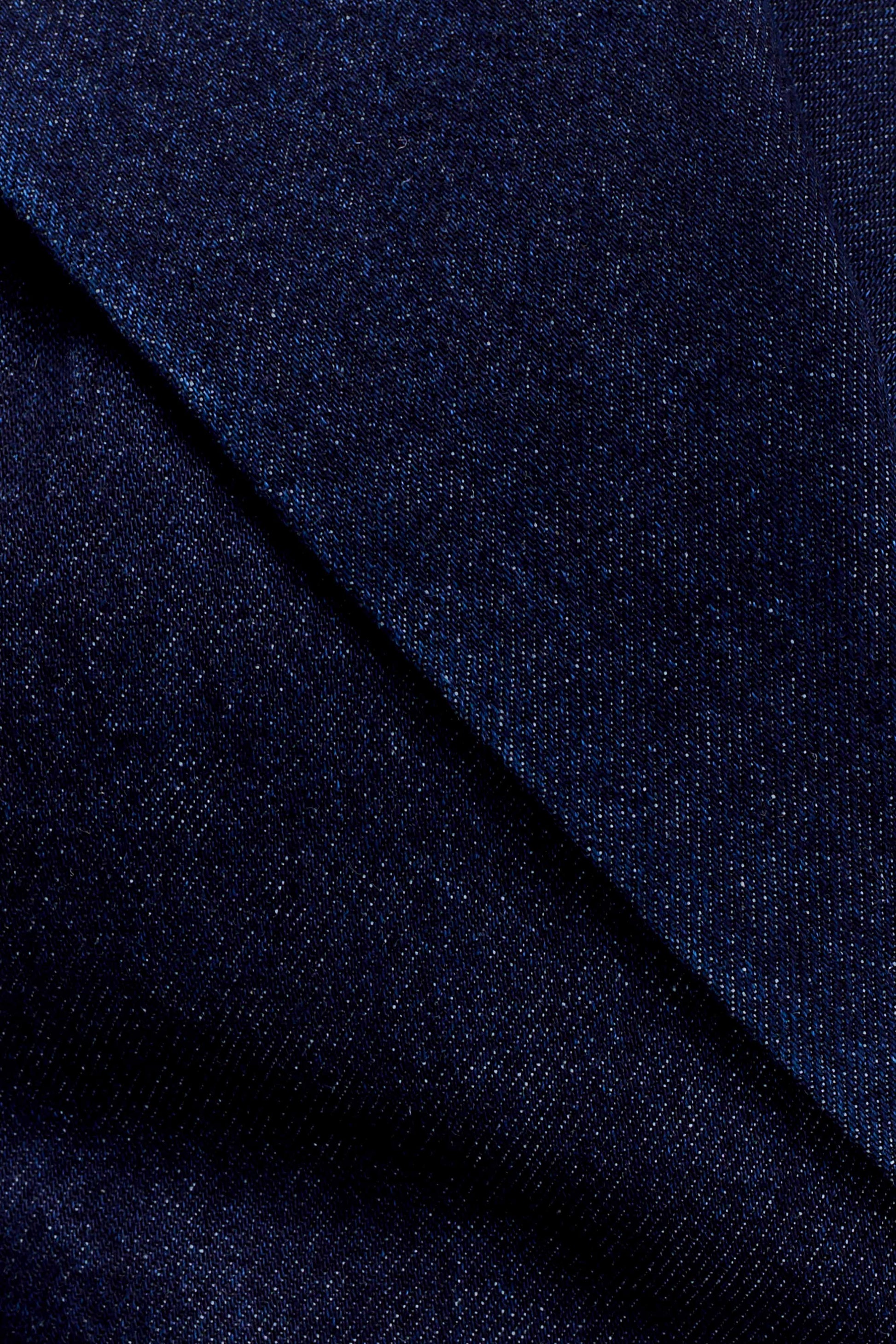 Charley Structured Tie Denim Top - Indigo Blue #8