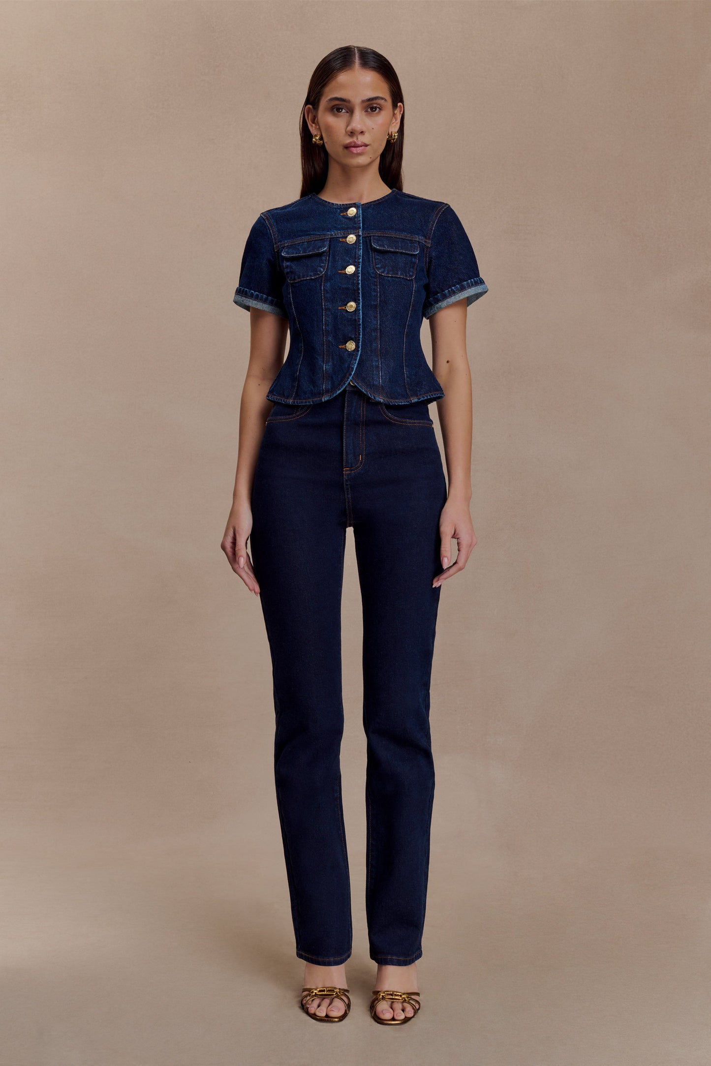 Janessa Skinny Denim Jeans- Indigo Blue