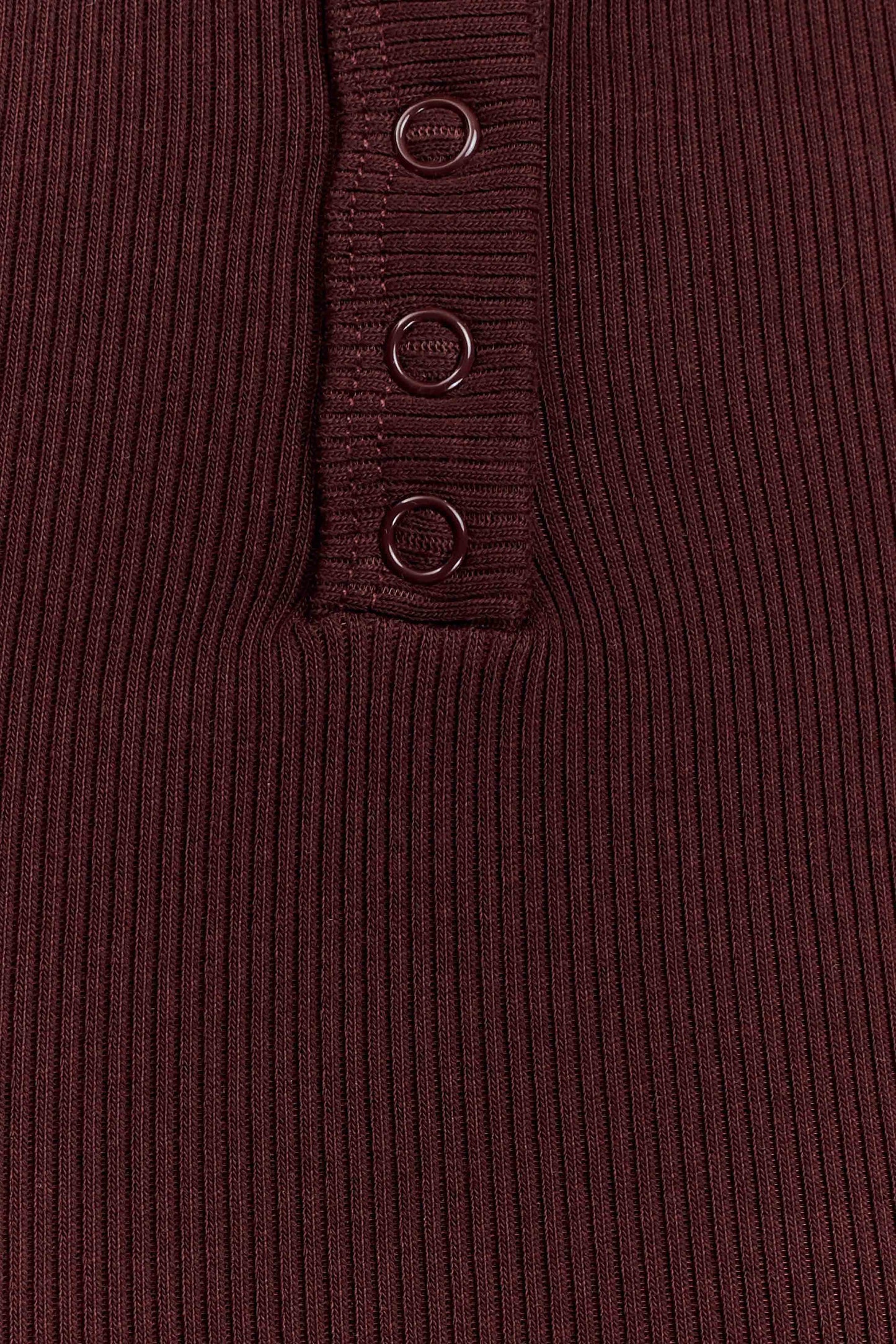 Maelle Off Shoulder Long Sleeve Top - Deep Chocolate