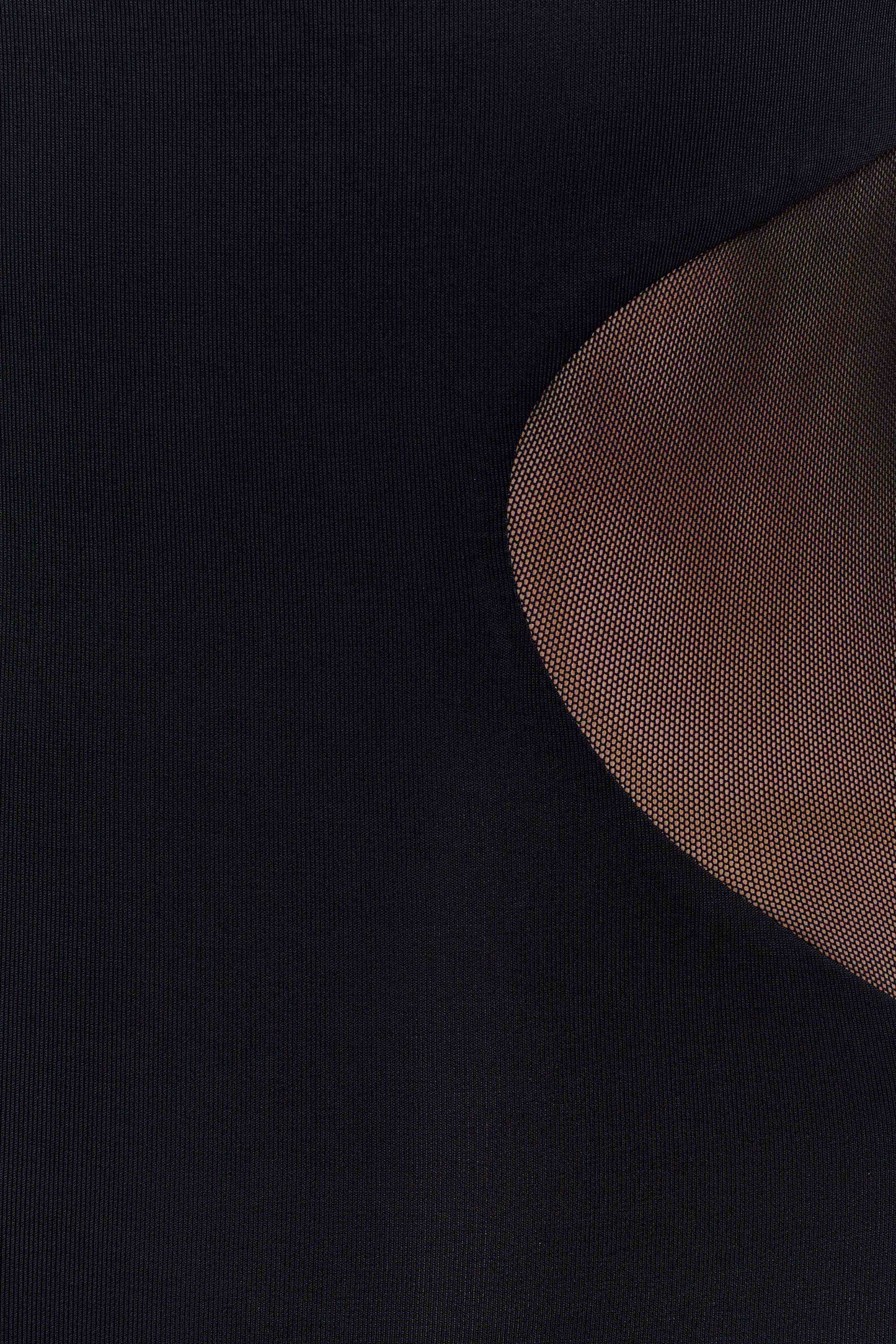 Megan Slinky And Mesh Maxi Dress - Black