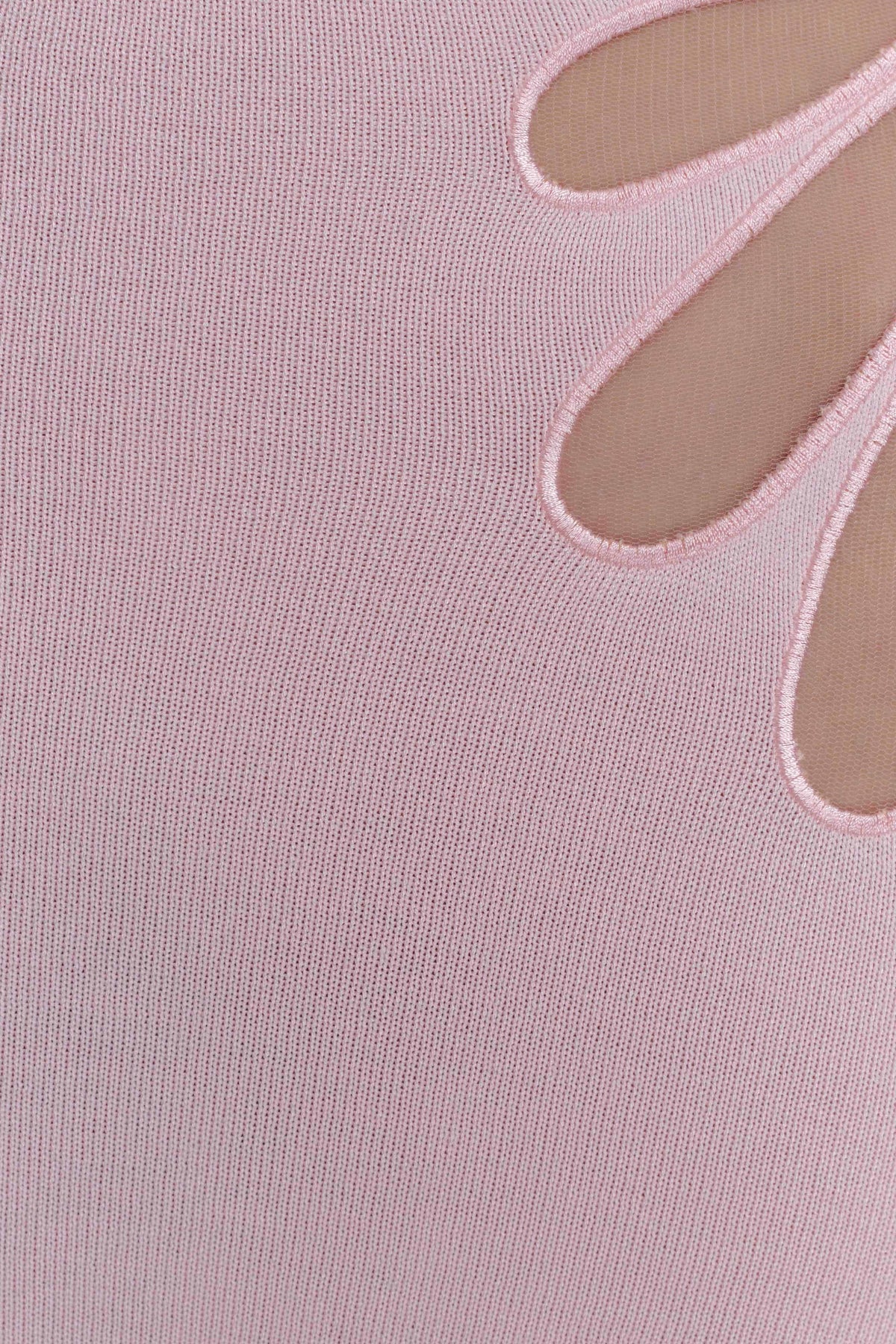 Brock Knit Halter Maxi Dress - Baby Pink
