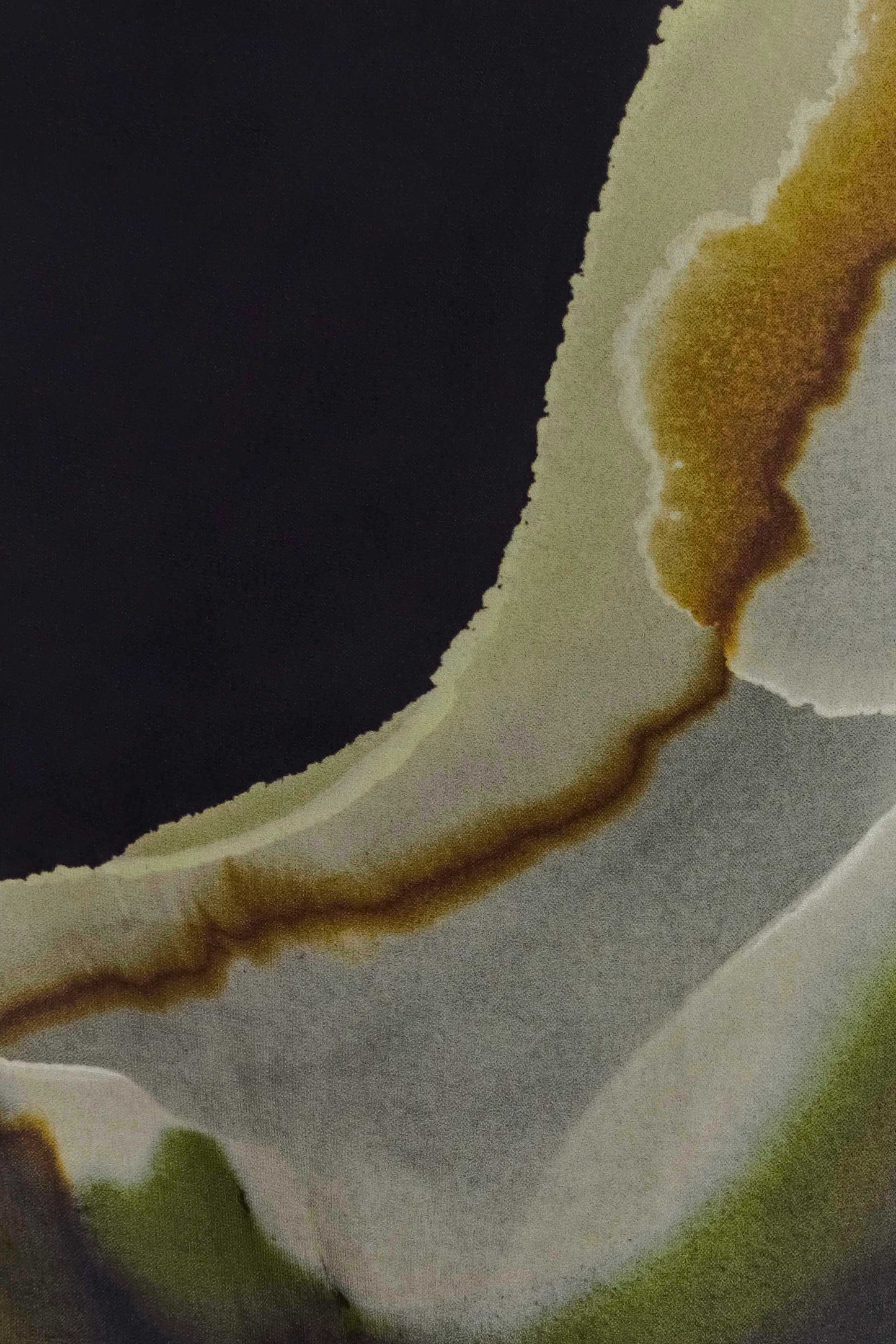 Amaya Strapless Chiffon Maxi Dress - Green Fluid Reverie Print