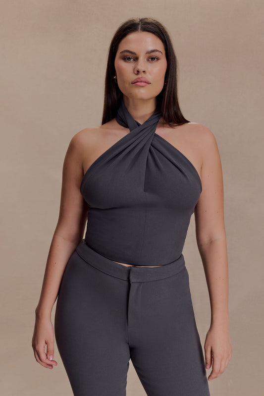 Marion Cross Over Top - Charcoal Shadow