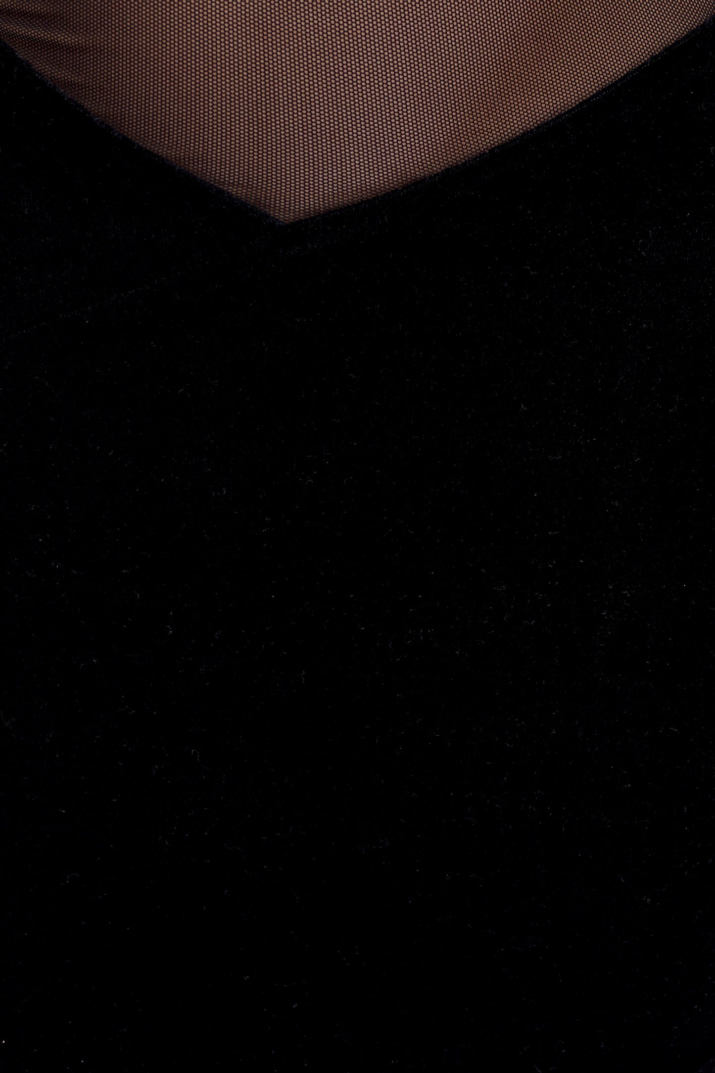 Davina Velvet And Mesh Maxi Dress - Black