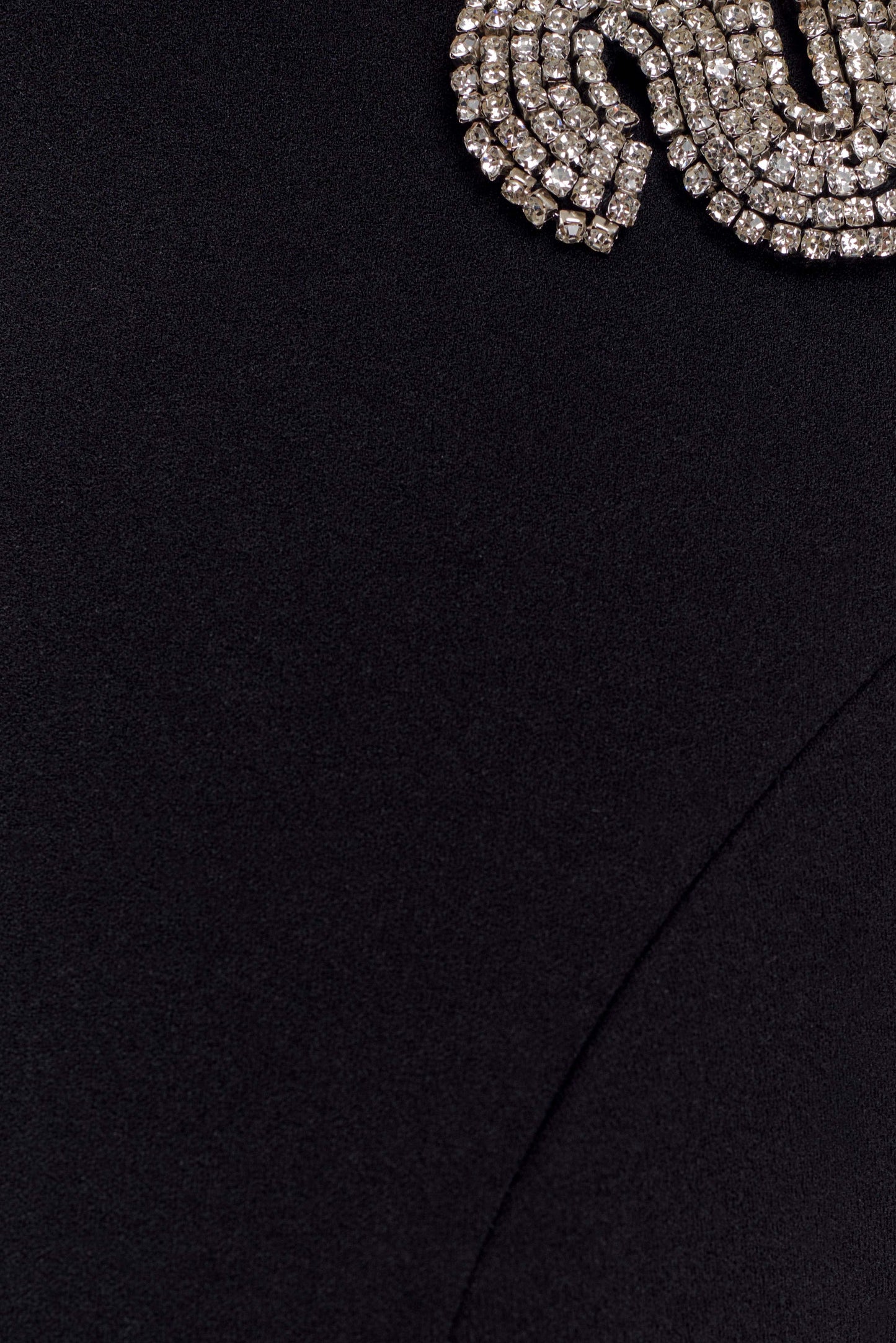 Lorde Embellished Crepe Maxi Dress - Black