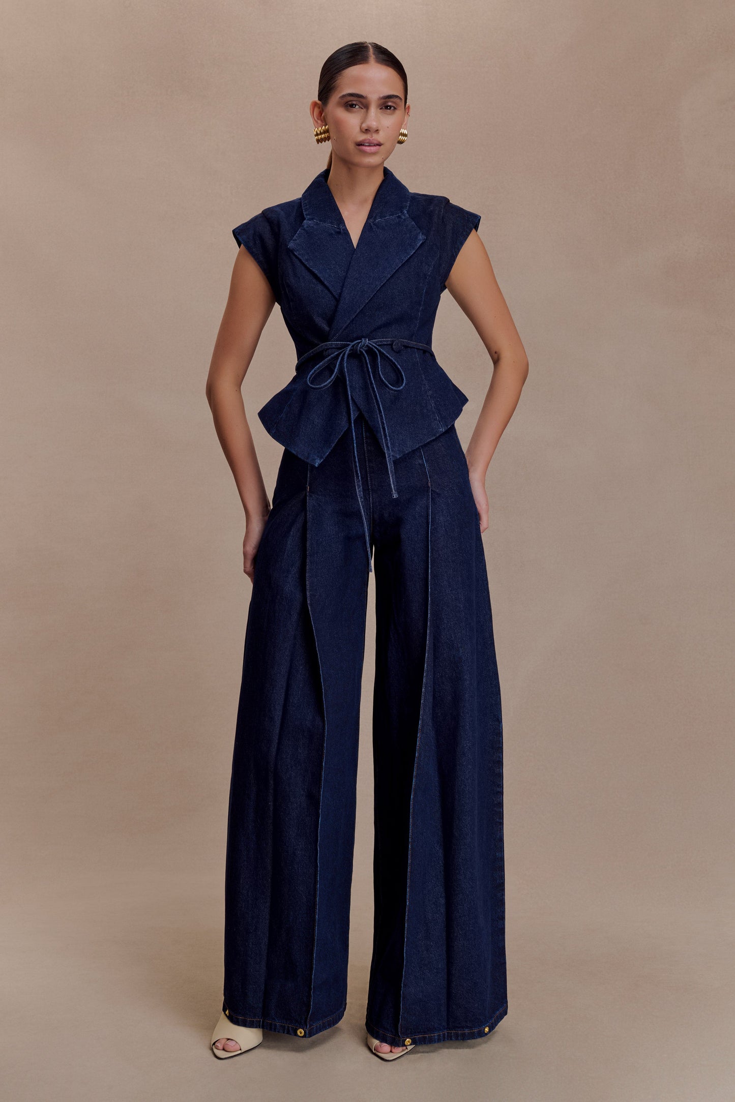 Beatrix High Rise Denim Jeans - Indigo Blue