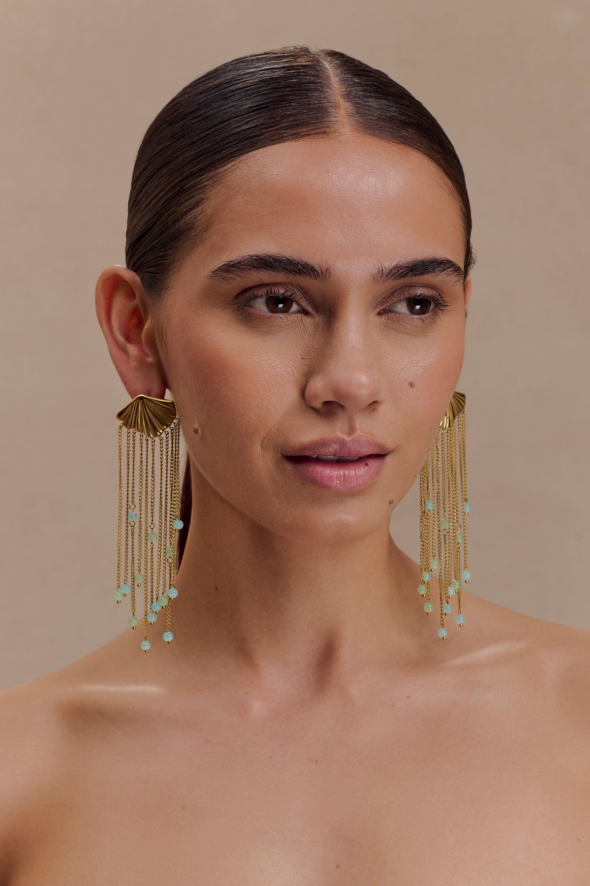 Maia Chandelier Earrings - Gold