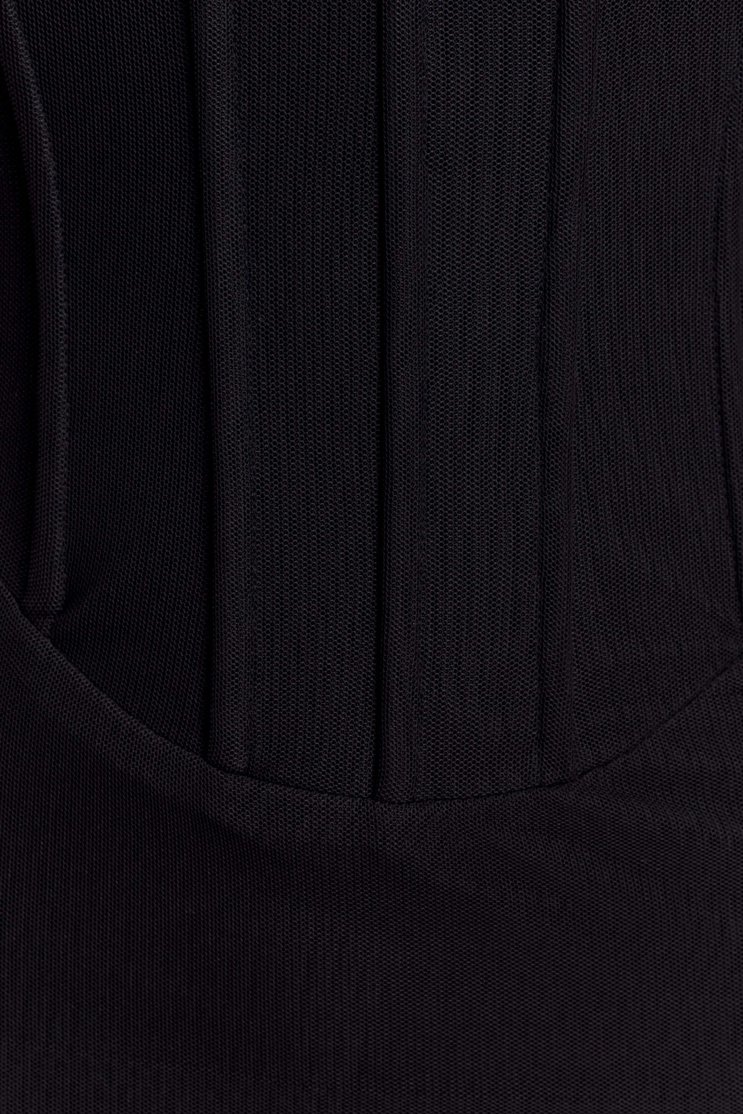 Gemma Strapless Mesh Maxi Dress - Black