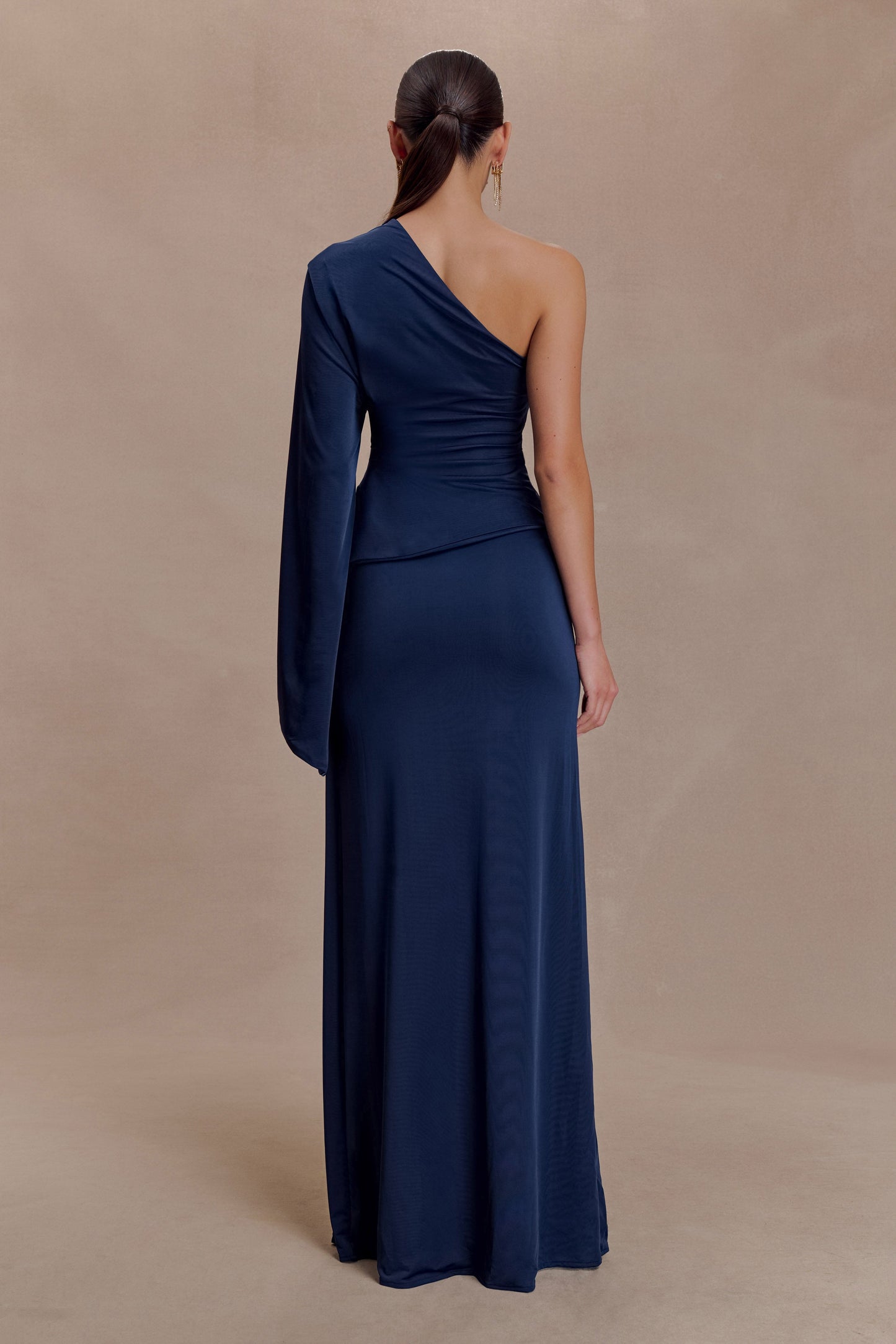 Vivica Slinky One Shoulder Top - Midnight Navy