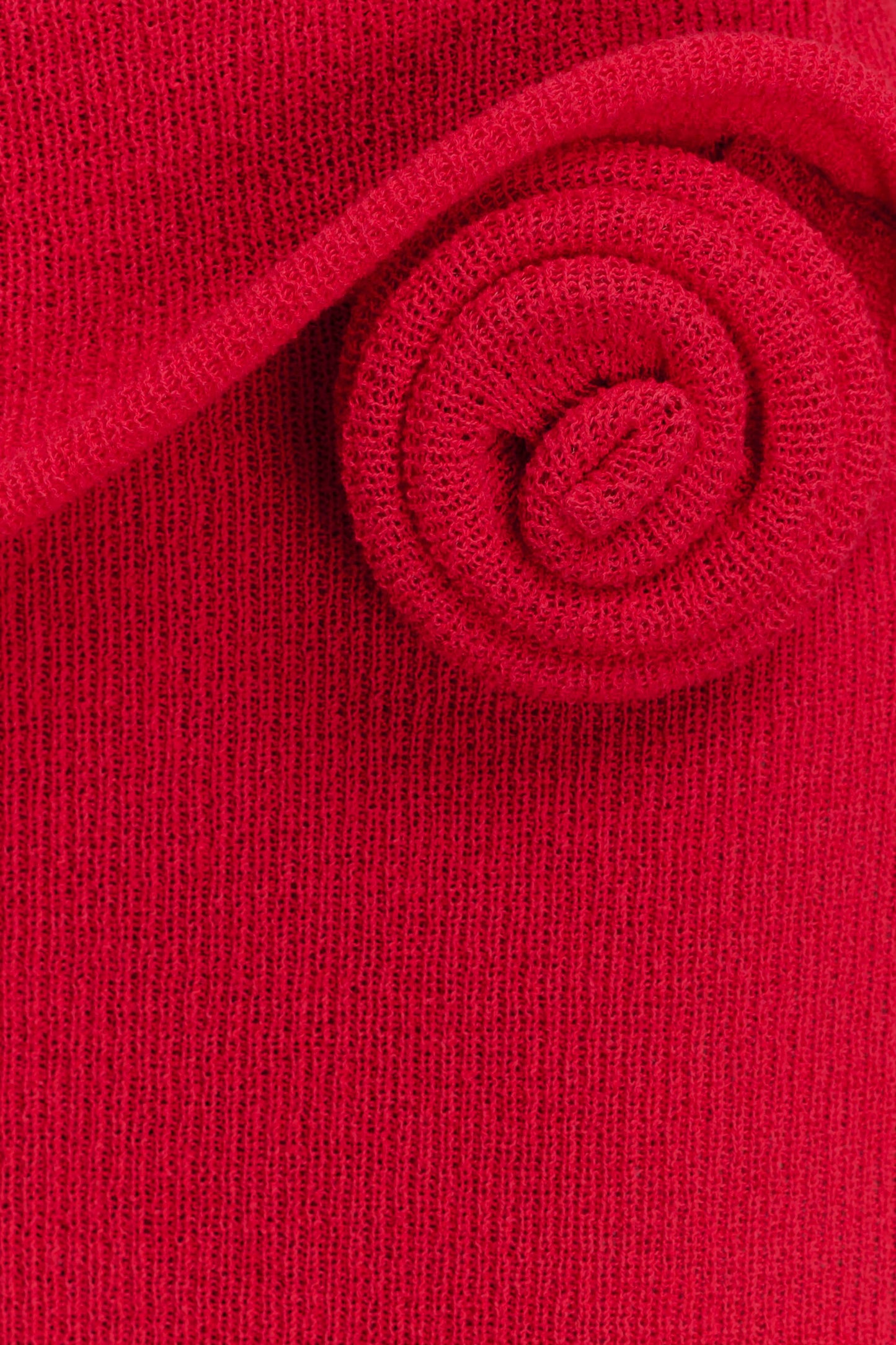 Samira Knit Wired Maxi Skirt - Red