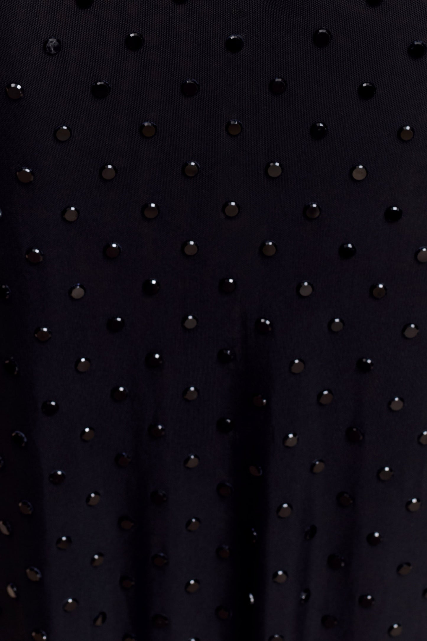 Acadia Diamante Long Sleeve Maxi Dress - Black