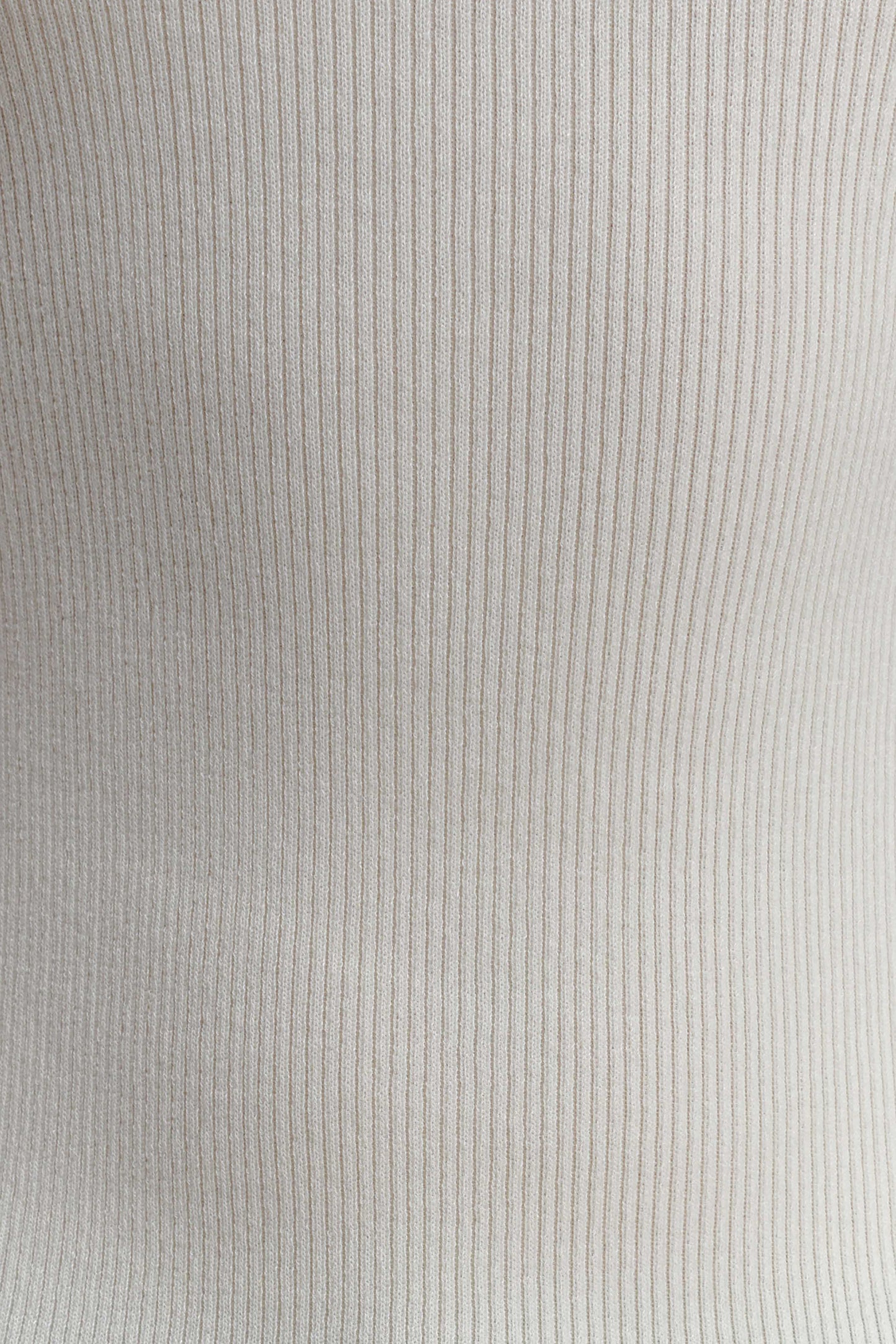 Diya Ribbed Sleeveless Top With Wire Hem - Ivory