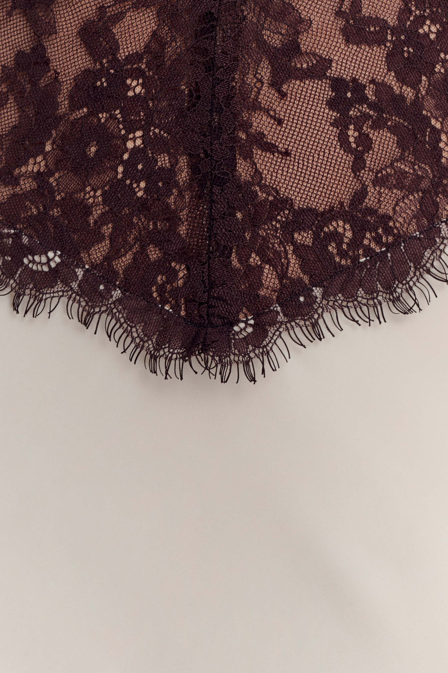 Sascha Lace And Satin Halter Maxi Dress - Ivory/Chocolate