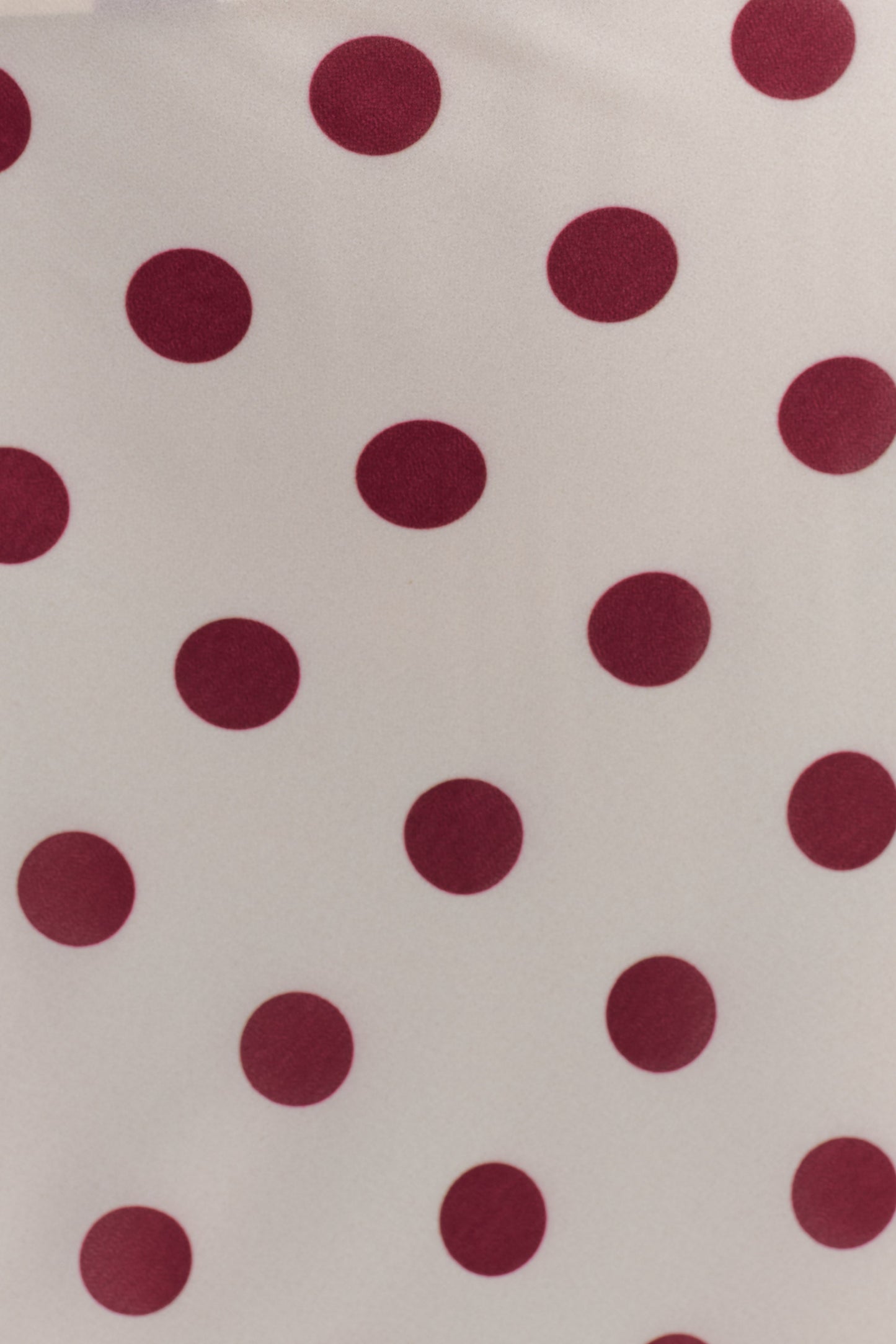 Nadine Halter Chiffon Maxi Dress - Ivory/Merlot Polka Dot