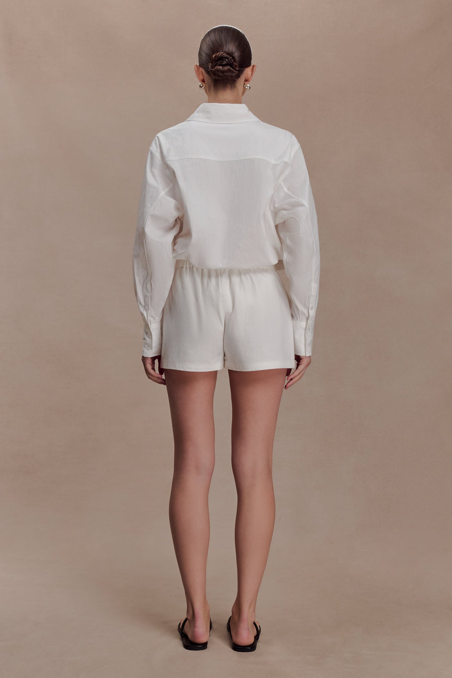 Campbell Cotton Oversized Shirt - White