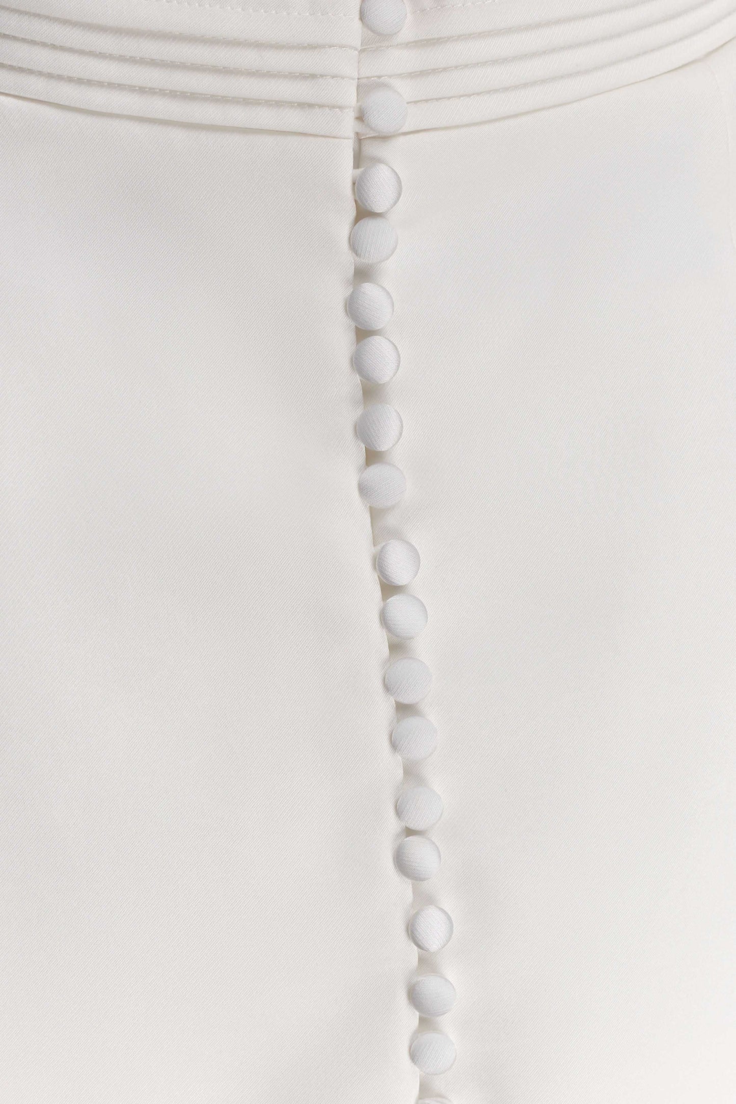 Adeline Short Sleeve Satin Top - White