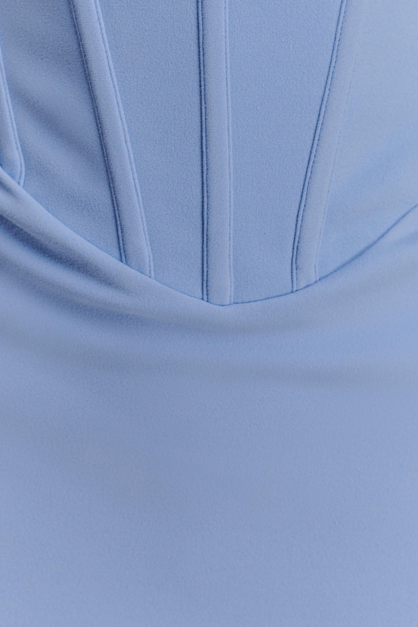 Luella Crepe Corset Maxi Dress - Cornflower Blue