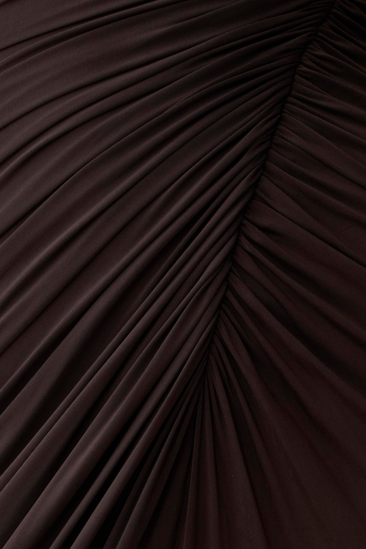 Ryn Twisted One Shoulder Maxi Dress - Dark Chocolate
