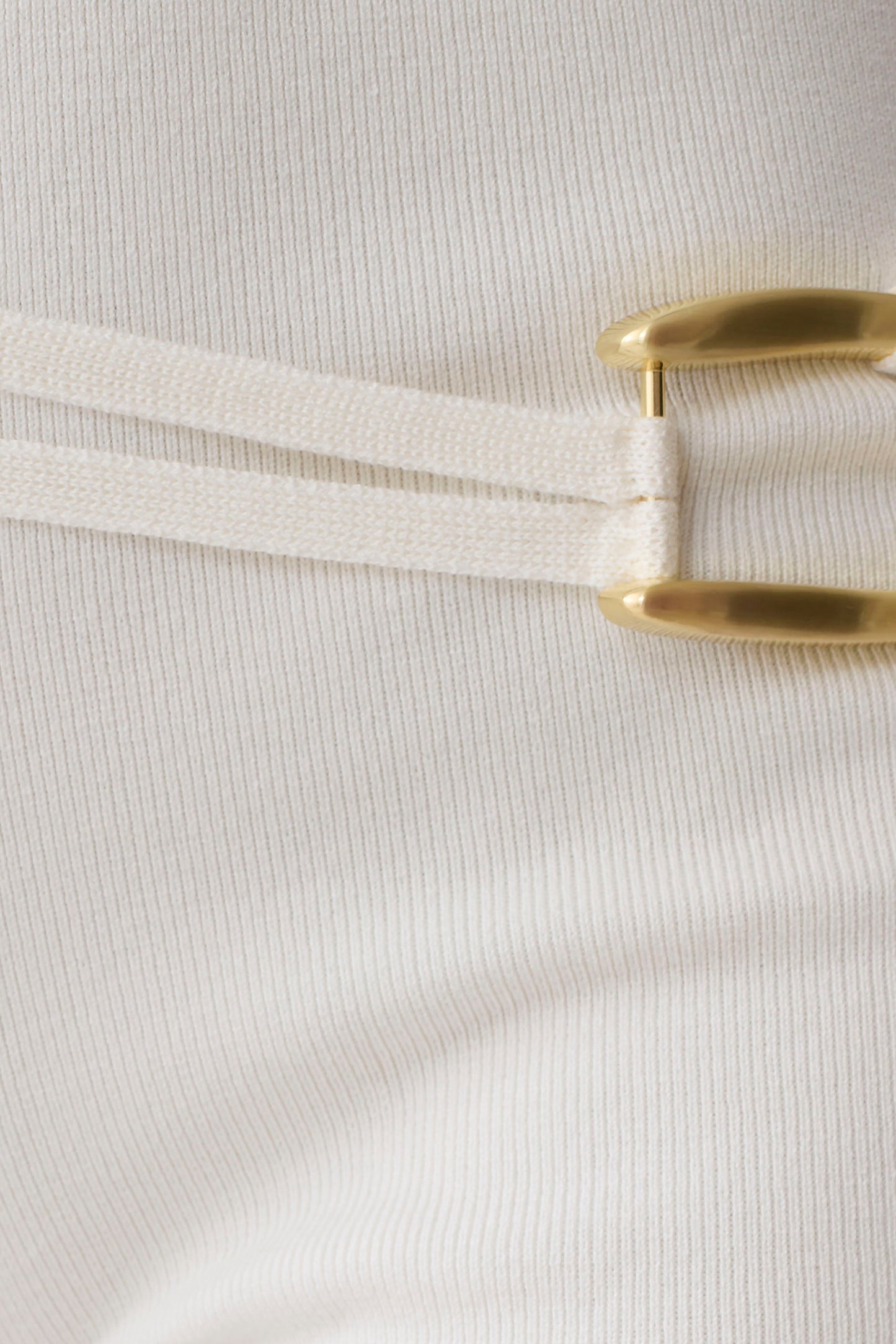 Dimitri Mini Knit Shorts With Belt - Ivory