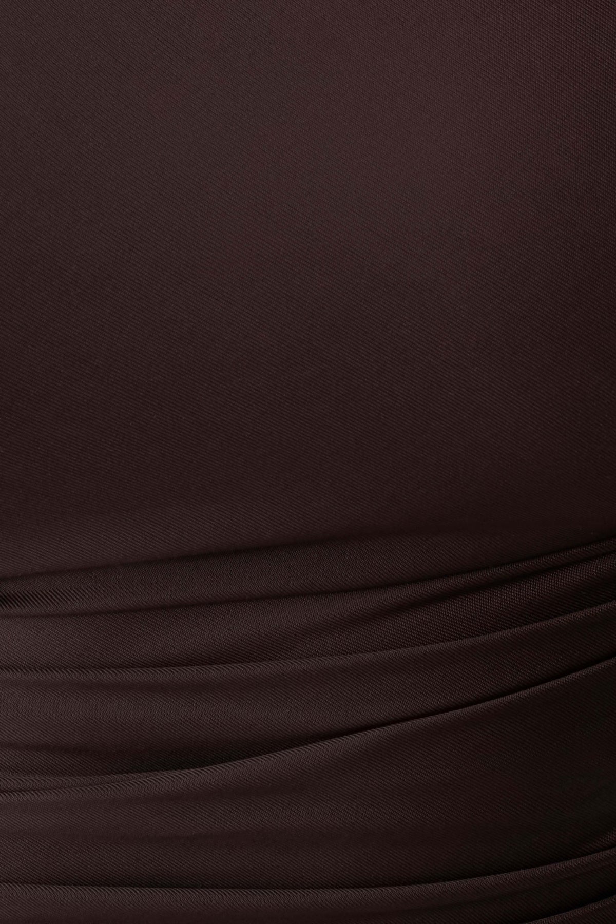 Luu Off Shoulder Slinky Top - Dark Chocolate