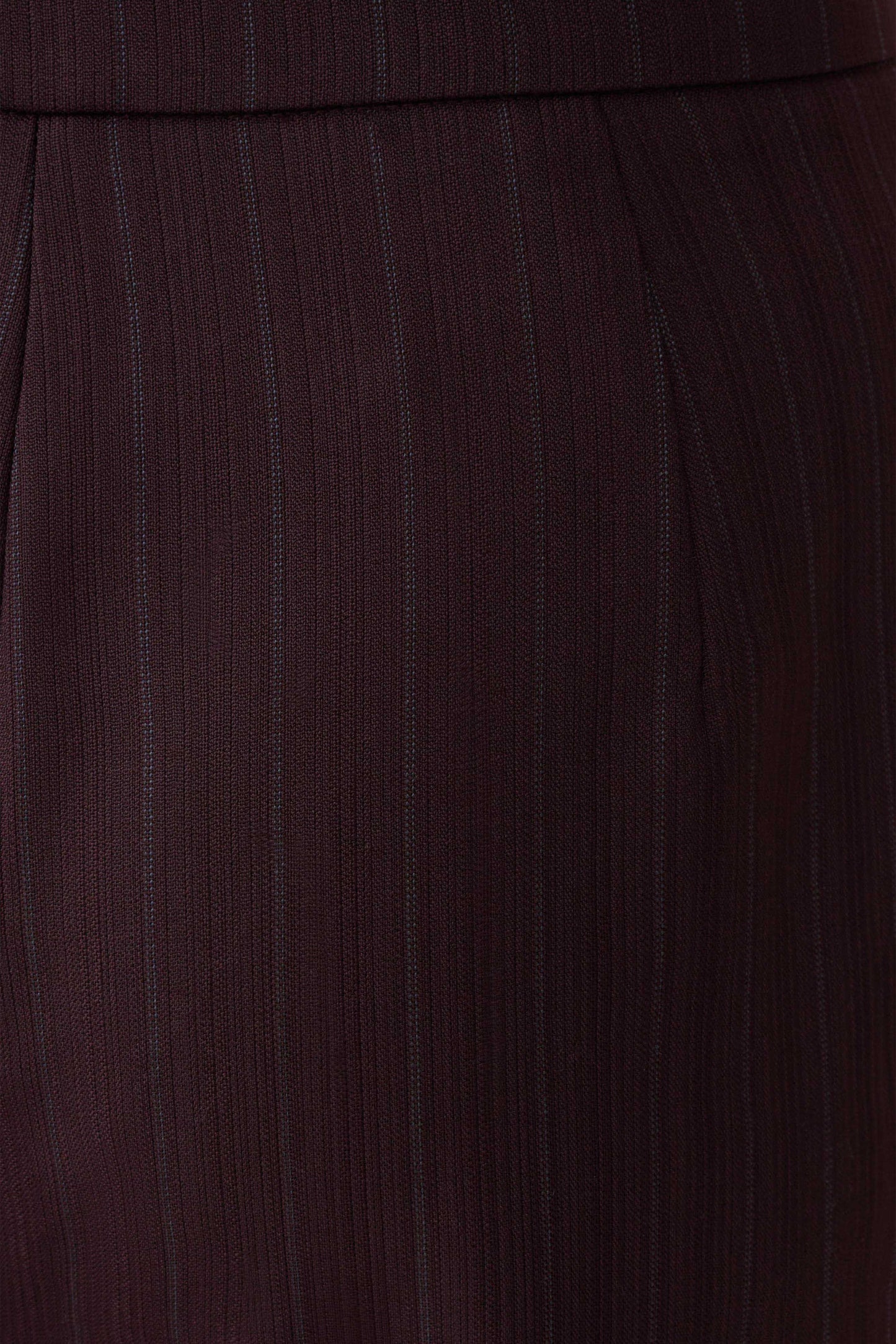 Agatha Straight Leg Suiting Pants - Plum Pinstripe
