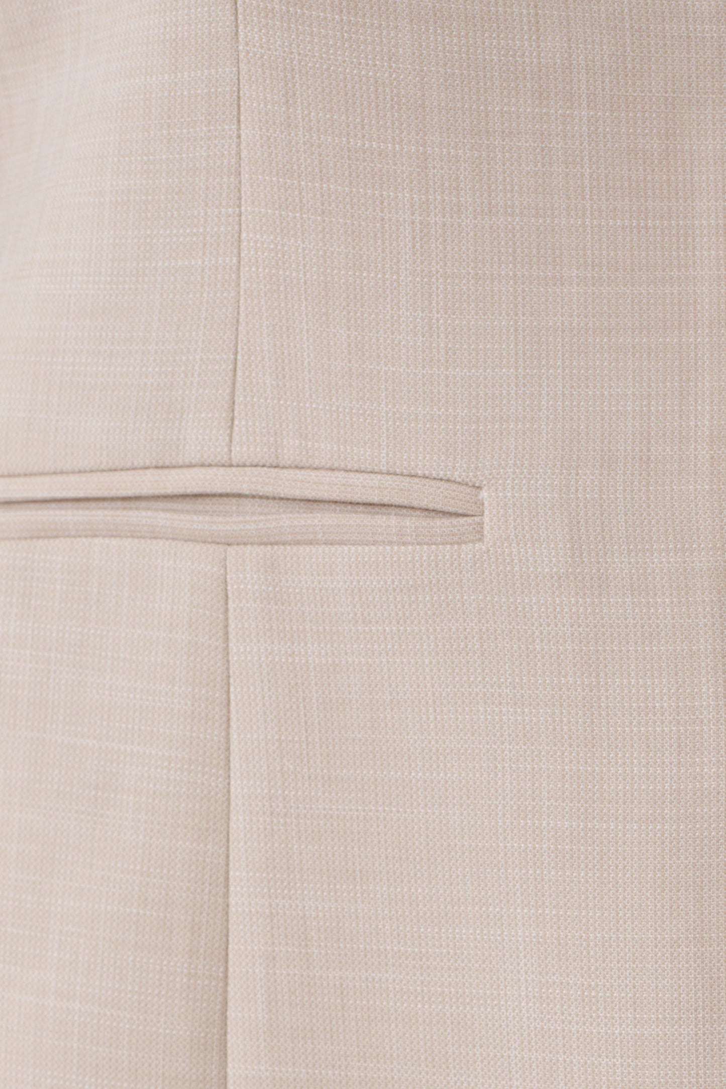 Solenne Collarless Suiting Blazer - Natural Marle