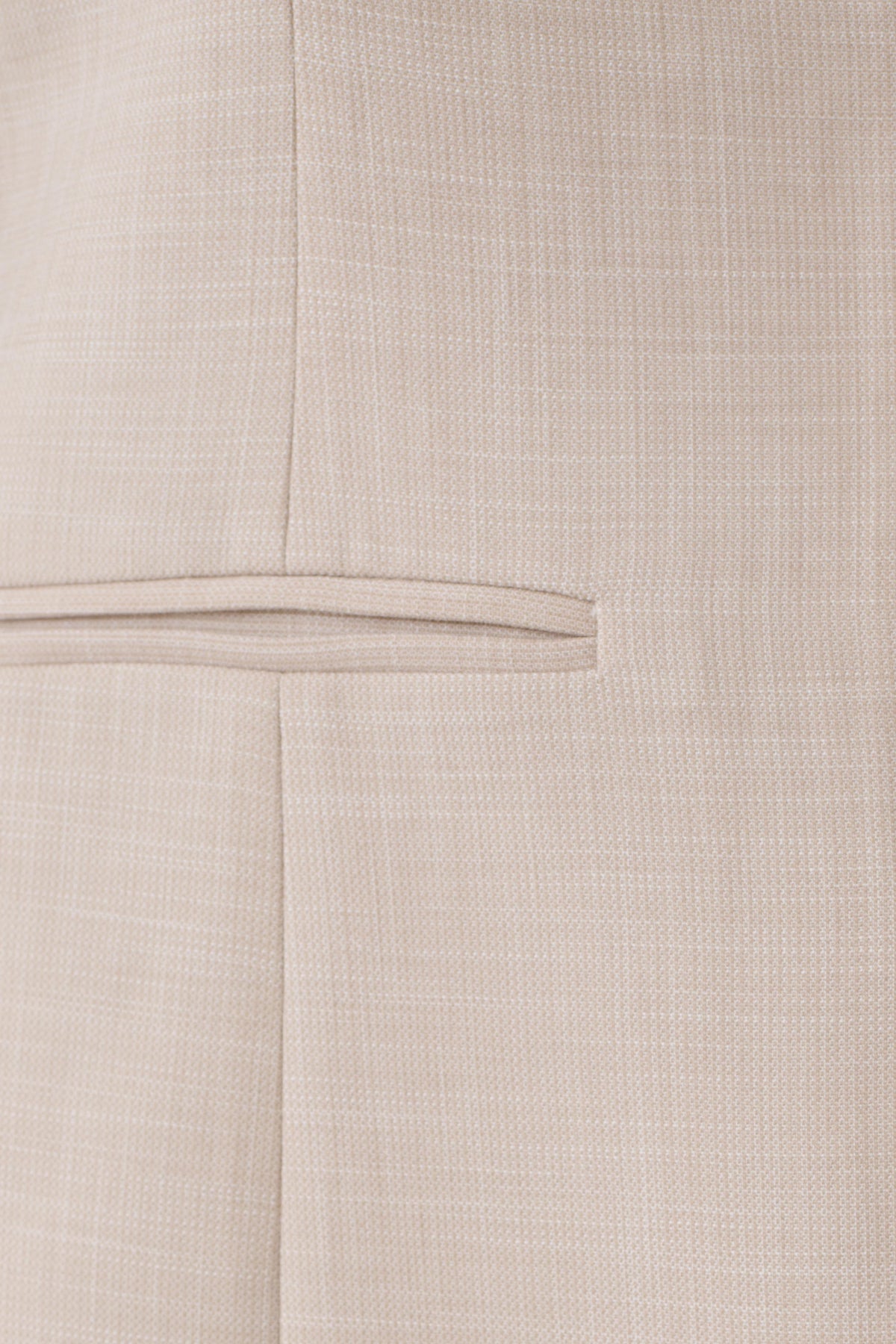 Solenne Collarless Suiting Blazer - Natural Marle