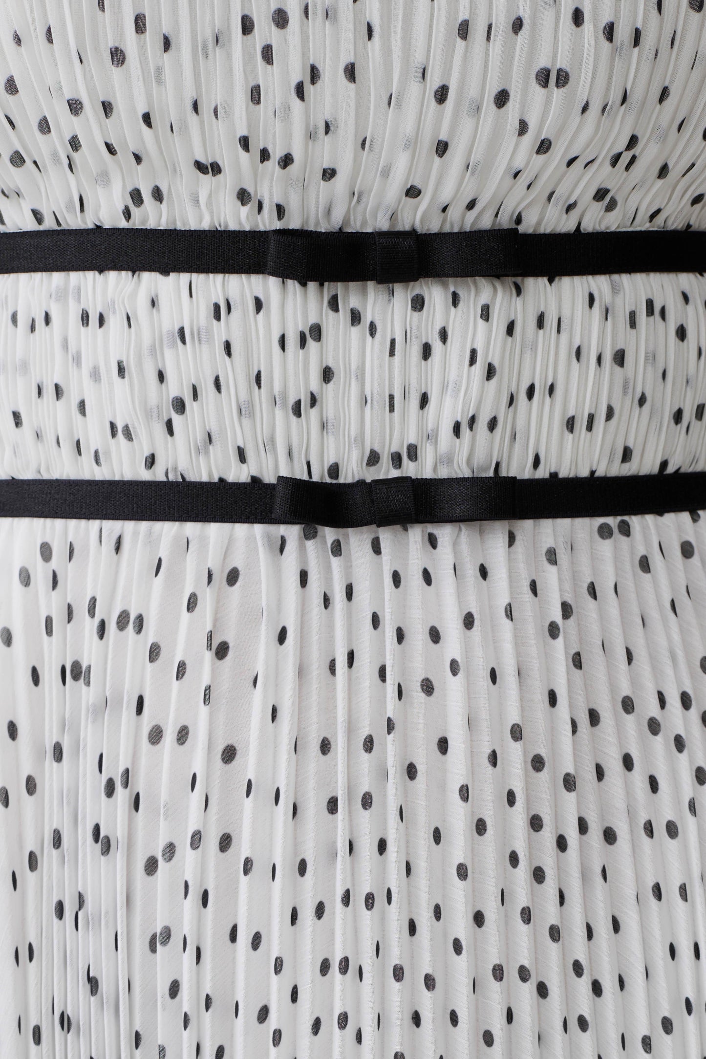 Clarisse Pleated Maxi Dress - Polka Dot