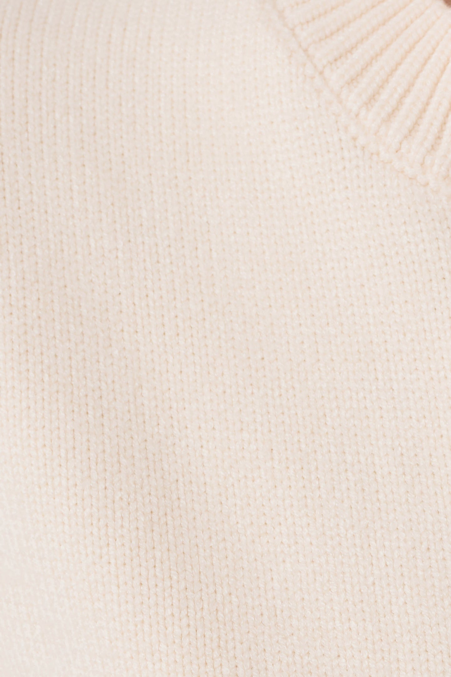 Lara Knit Cardigan With Scarf - Ivory